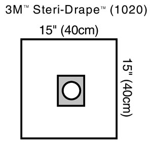 3M STERI-DRAPE OPHTHALMIC SURGICAL DRAPES : 1020 CS