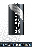 DURACELL PROCELL C ALKALINE BATTERY: PC1400CS Case                                                                                             $41.92 Stocked
