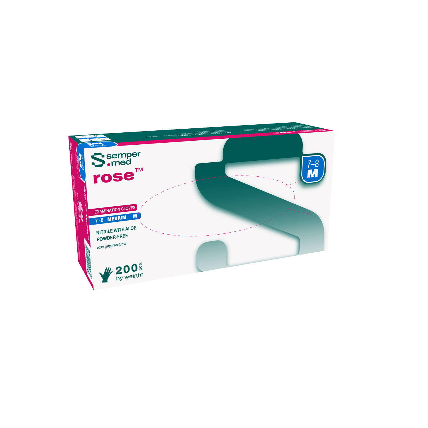 HARPS USA SEMPERMED ROSE NITRILE EXAM GLOVE : SMNR203 CS $166.03 Stocked