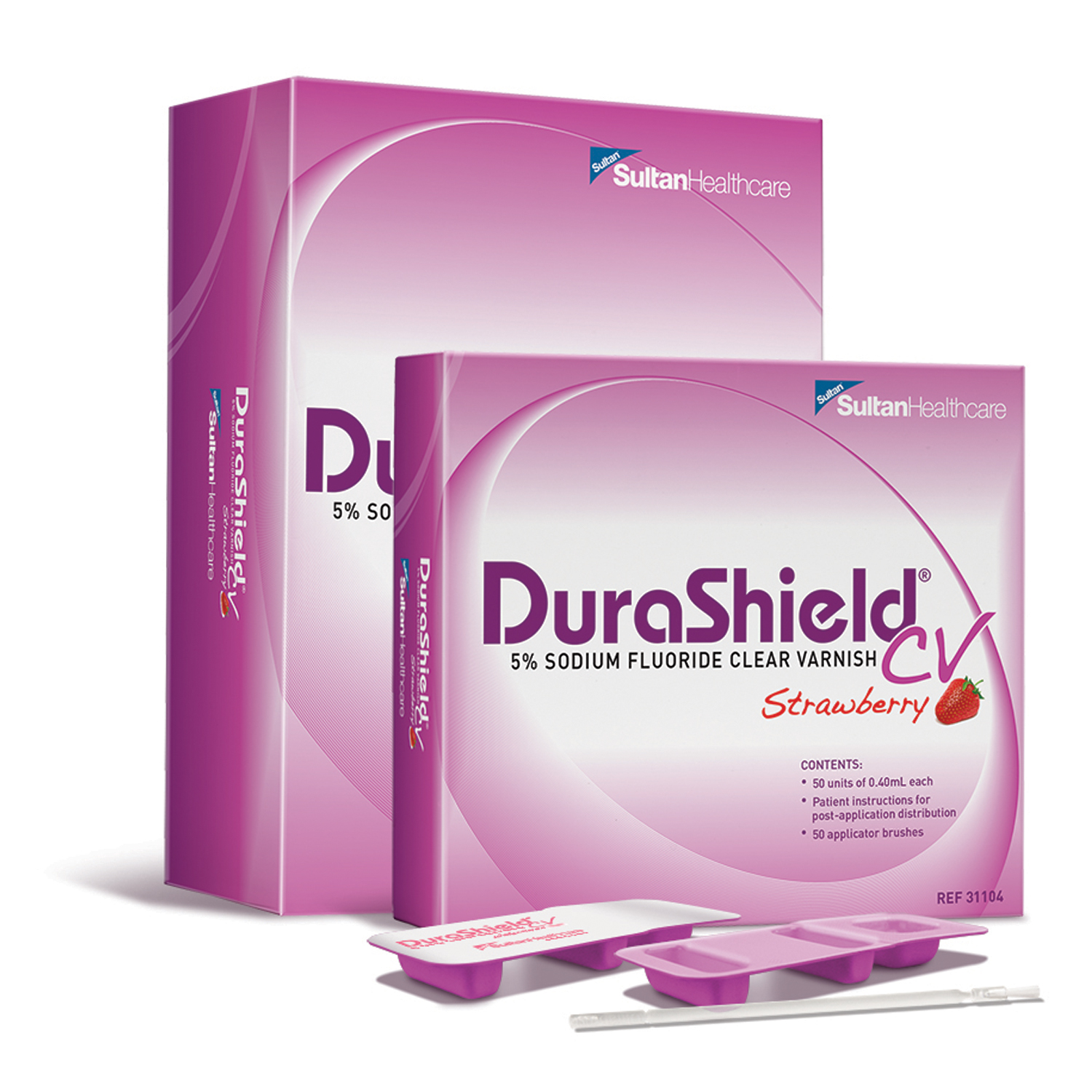 SULTAN DURASHIELD CV CLEAR 5% SODIUM FLUORIDE VARNISH : 31104 BX                  $112.14 Stocked