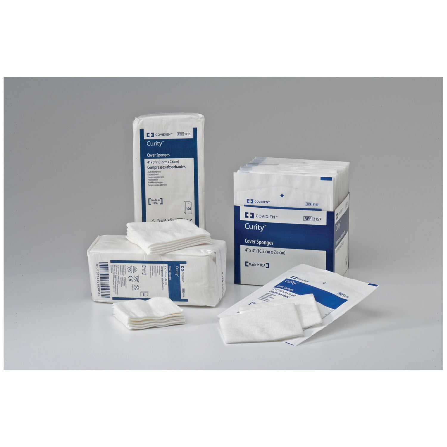 CARDINAL HEALTH CURITY COVER SPONGES : 1700 BG    $4.08 Stocked