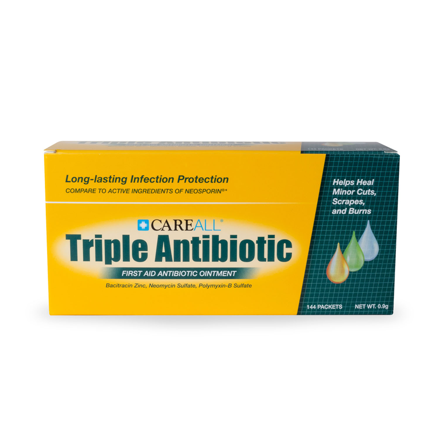 NEW WORLD IMPORTS CAREALL TRIPLE ANTIBIOTIC : TAOP9 BX      $14.00 Stocked