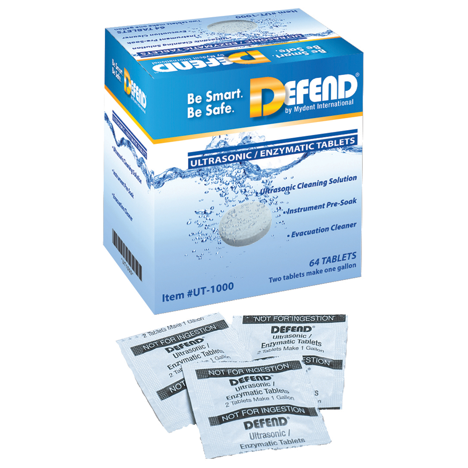 MYDENT DEFEND ULTRASONIC ENZYMATIC TABLETS : UT-1000 BX     $58.93 Stocked