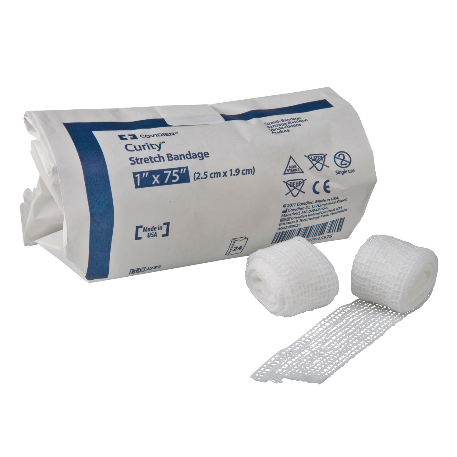 CARDINAL HEALTH CURITY STRETCH BANDAGES : 2242- BX          $4.86 Stocked