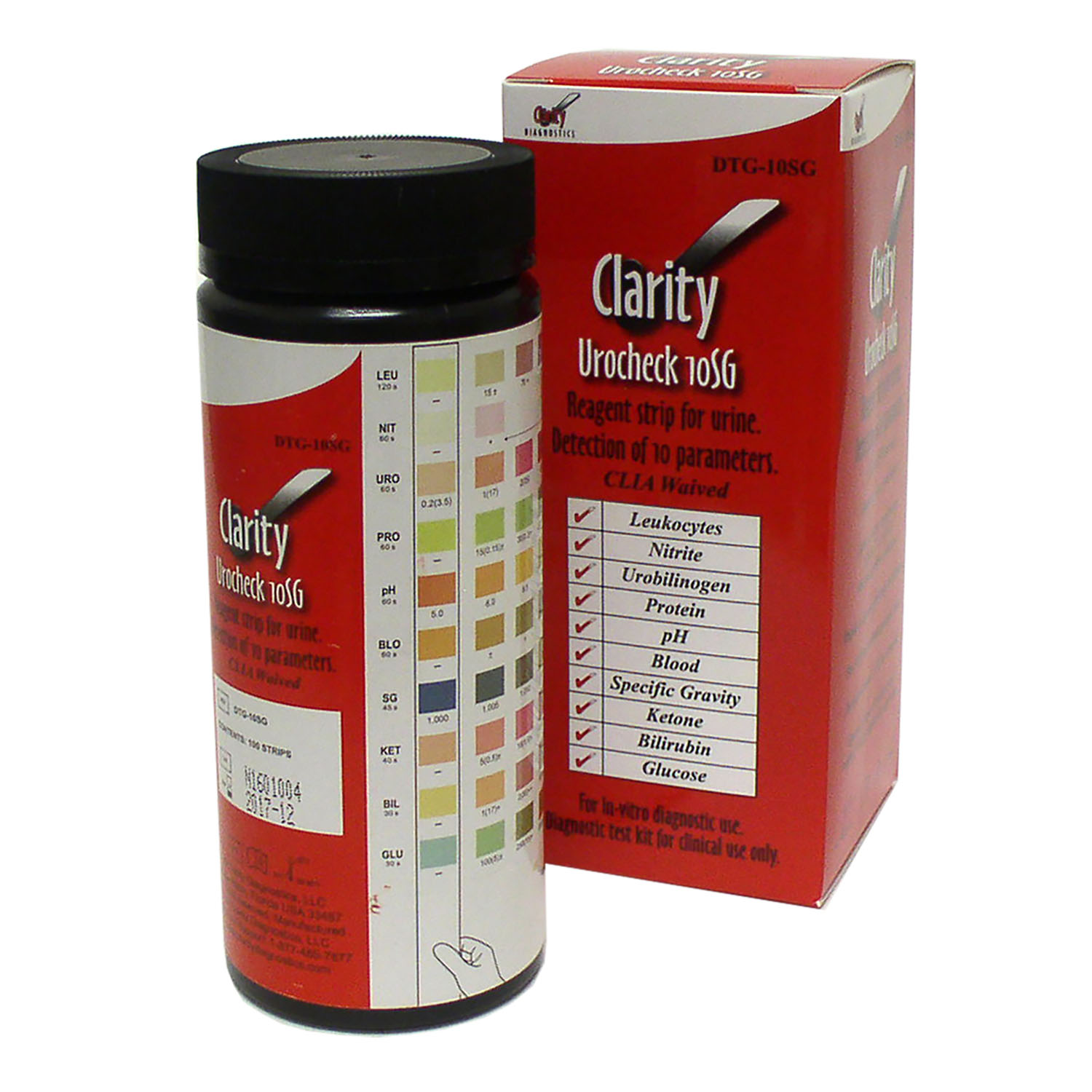 CLARITY DIAGNOSTICS URINALYSIS : DTG-10SG BX $30.02 Stocked