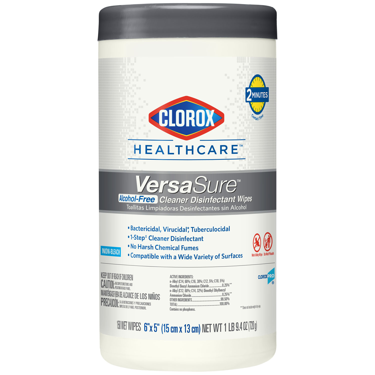 CLOROX VERSASURE CLEANER DISINFECTANT WIPES : 31758 CS     $67.86 Stocked