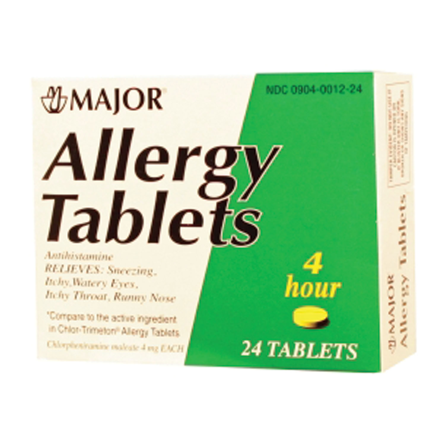 MAJOR ALLERGY TABLETS : 700790 EA    $0.80 Stocked