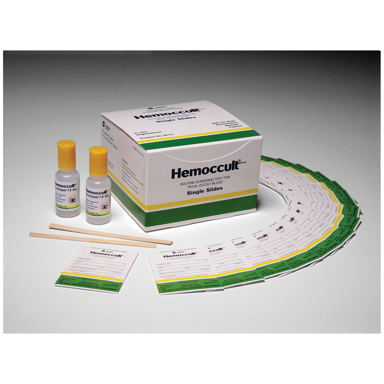 HEMOCUE HEMOCCULT SINGLE SLIDE (TEST CARDS) : 60151A BX $111.61 Stocked