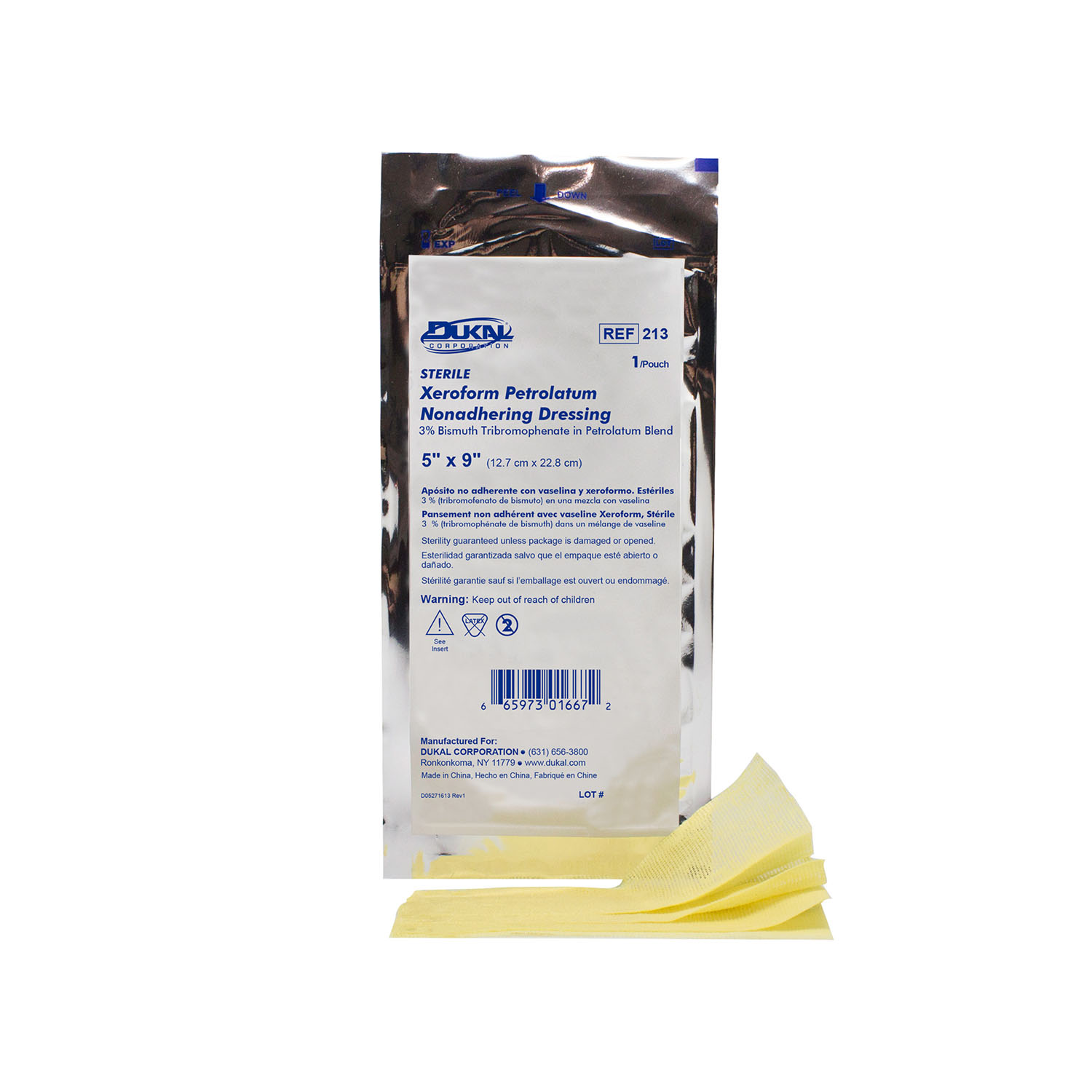 DUKAL ALBA XEROFORM PETROLATUM GAUZE DRESSINGS : 213 BX     $59.10 Stocked