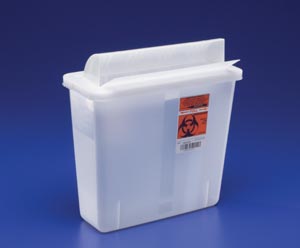 CARDINAL HEALTH IN-ROOM CONTAINERS WITH ALWAYS-OPEN LIDS : 851201 CS $113.10 Stocked
