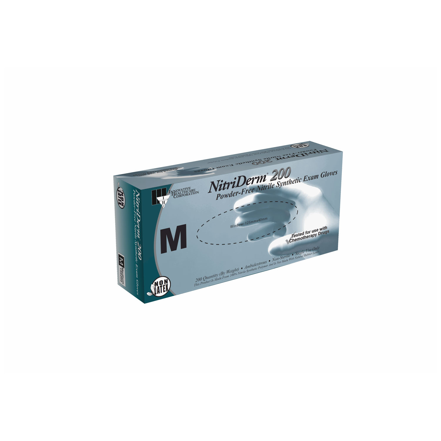 INNOVATIVE NITRIDERM 200 NITRILE SYNTHETIC POWDER-FREE EXAM GLOVES : 159202 CS $81.61 Stocked