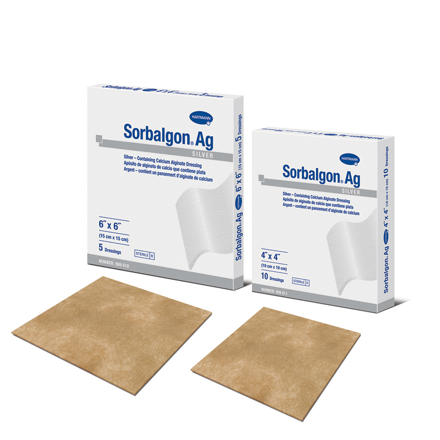 HARTMANN USA SORBALGON AG SILVER CALCIUM ALGINATE DRESSING : 999609 BX $41.46 Stocked