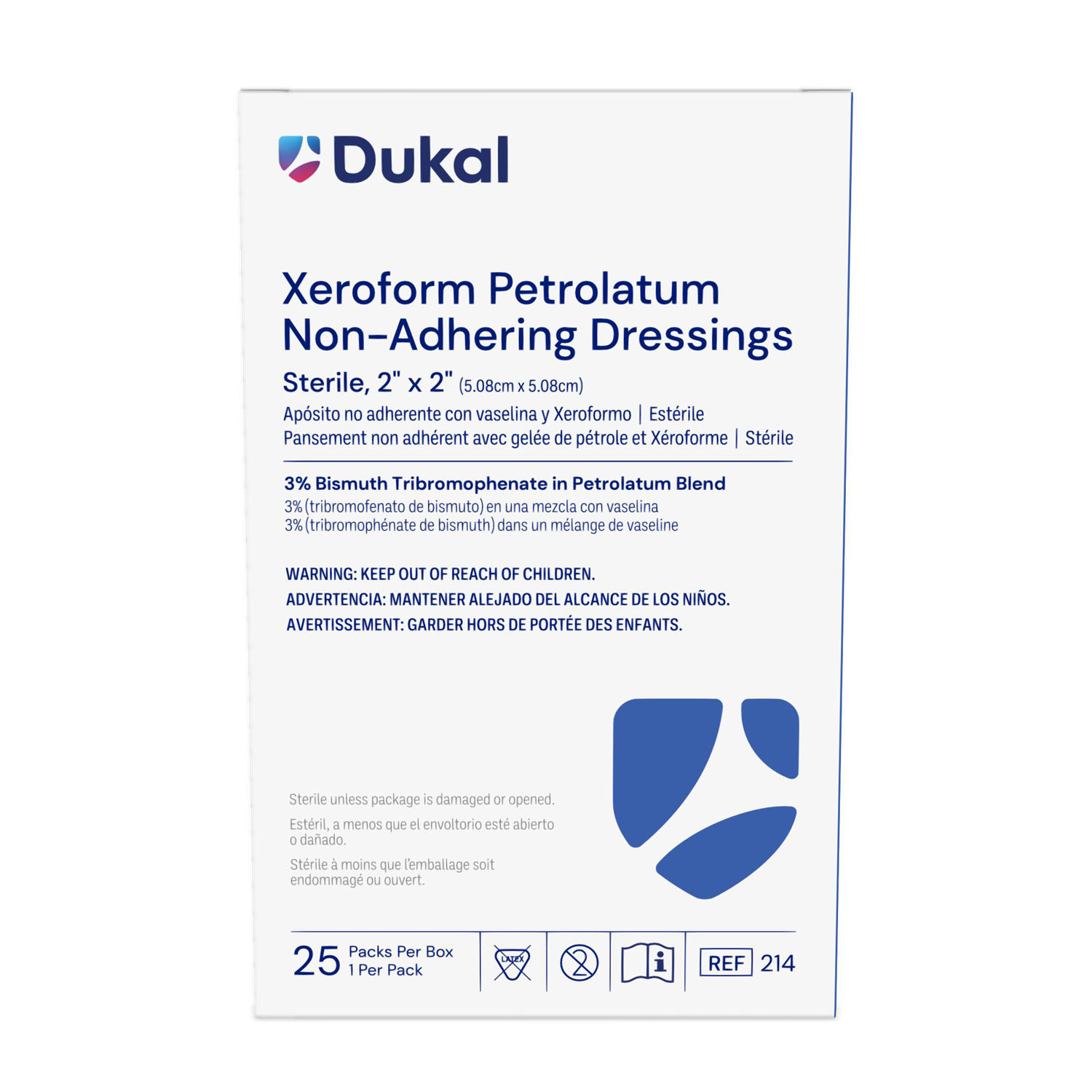 DUKAL ALBA XEROFORM PETROLATUM GAUZE DRESSINGS : 214 BX         $14.49 Stocked