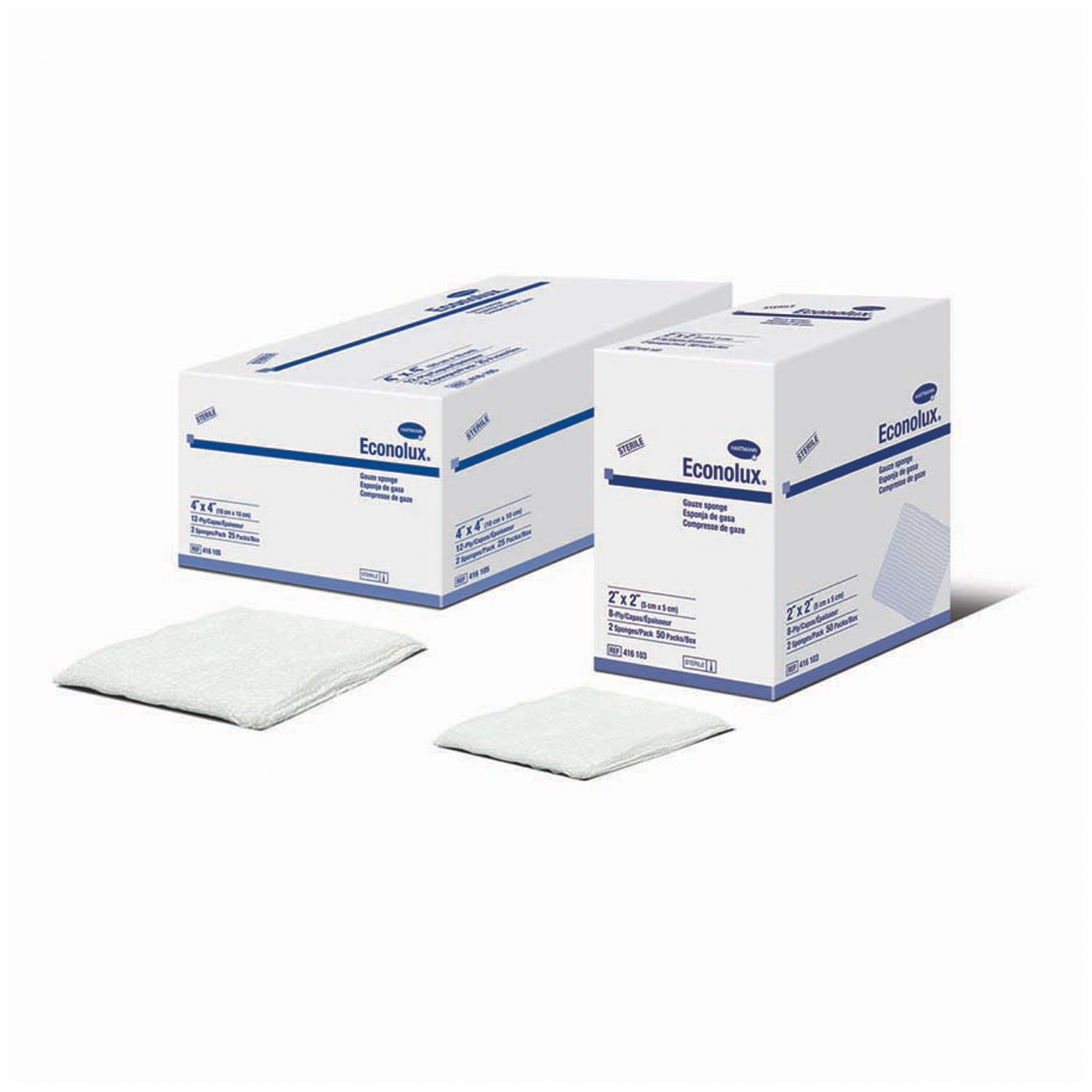 HARTMANN USA ECONOLUX GAUZE SPONGES : 416814 SLV     $1.39 Stocked