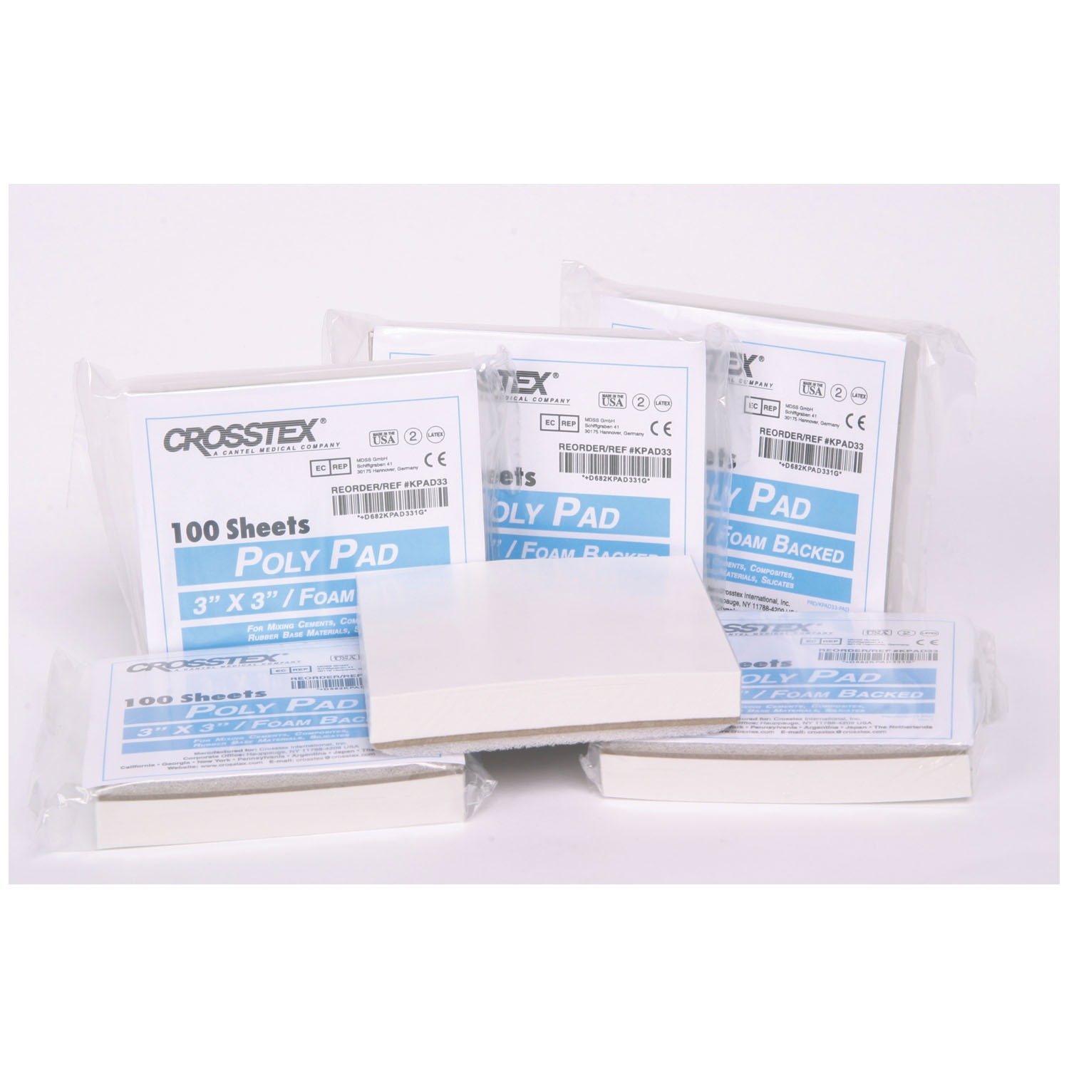 CROSSTEX MIXING PADS - POLY COATED : KPAD33 PK   $21.61 Stocked