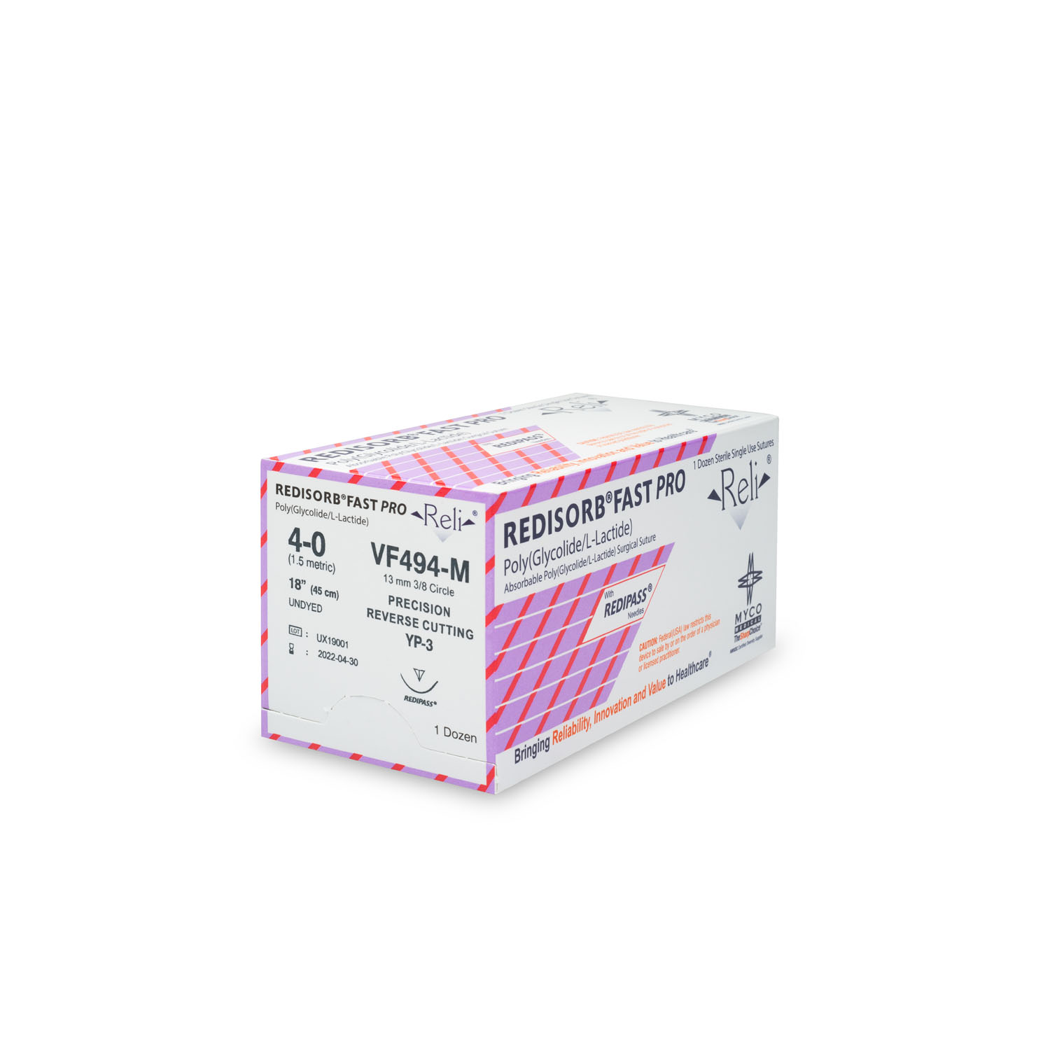 MYCO RELI PRO SUTURE : VF494-M BX       $73.70 Stocked