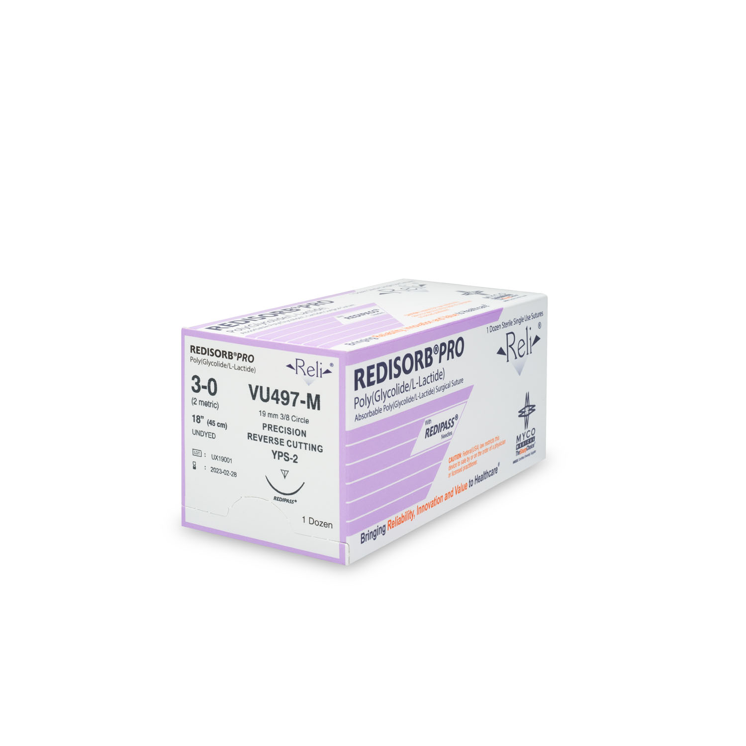 MYCO RELI PRO SUTURE : VU497-M BX          $53.76 Stocked