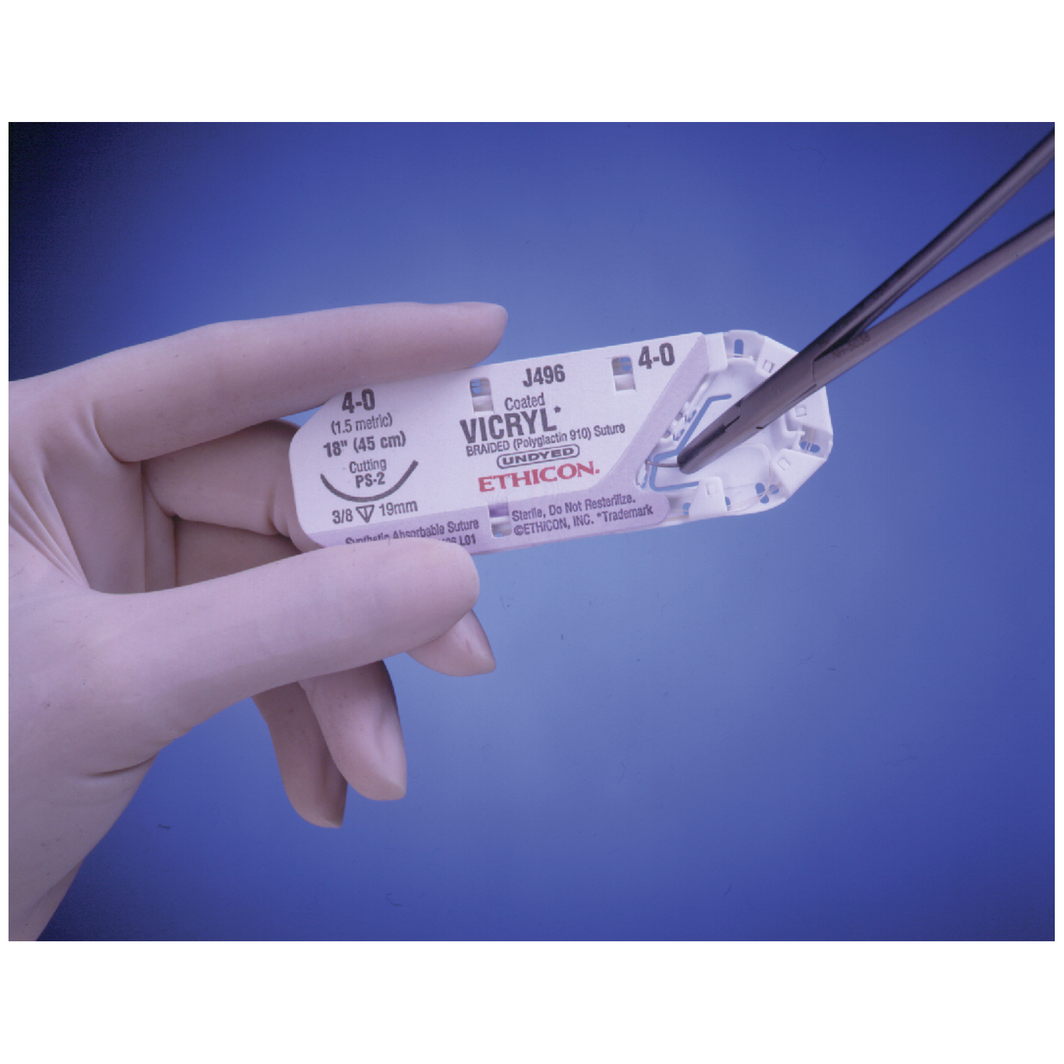 ETHICON VICRYL (POLYGLACTIN 910) SUTURES : J496G BX $262.93 Stocked