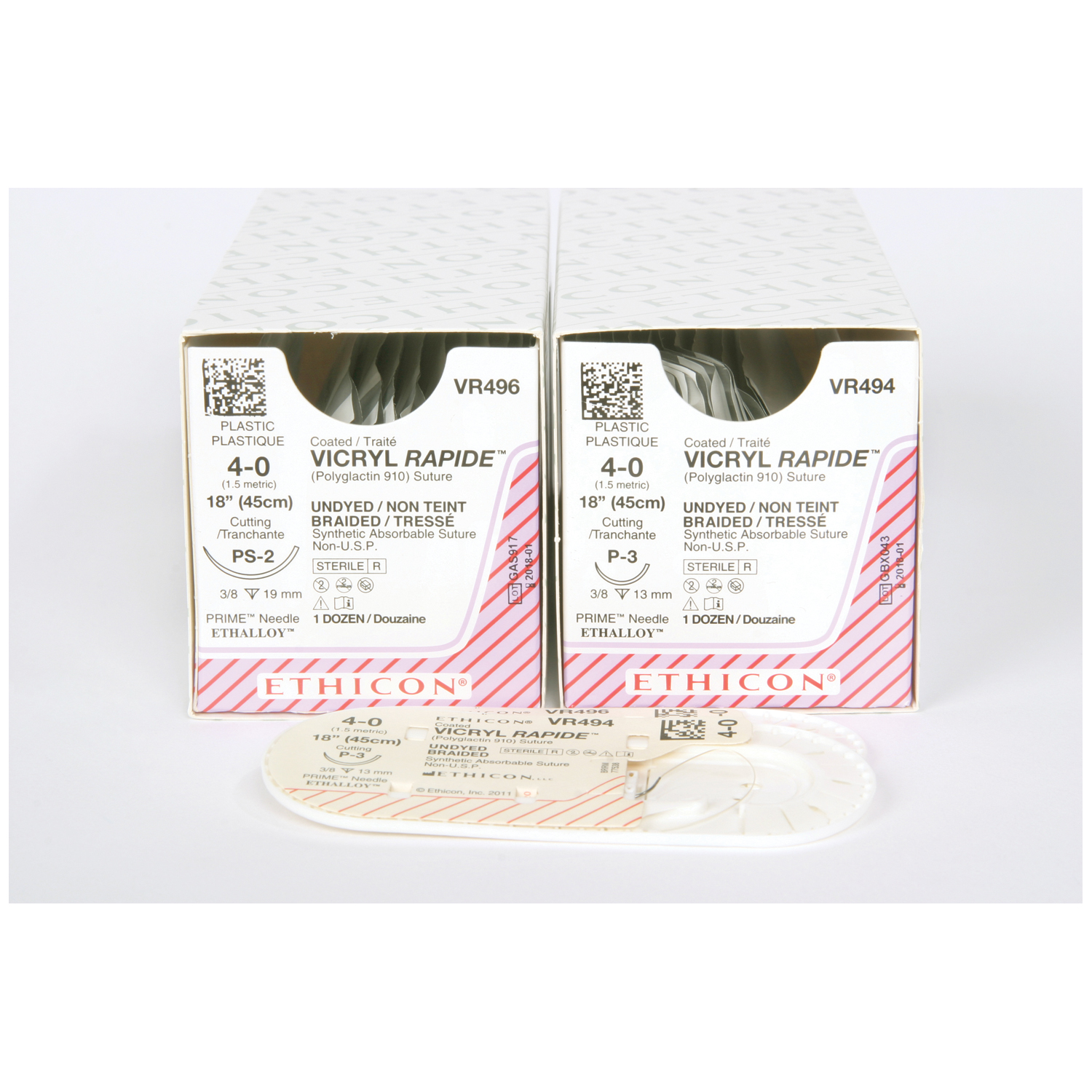 ETHICON VICRYL RAPIDE (POLYGLACTIN 910) SUTURES : VR493 BX   $411.37 Stocked