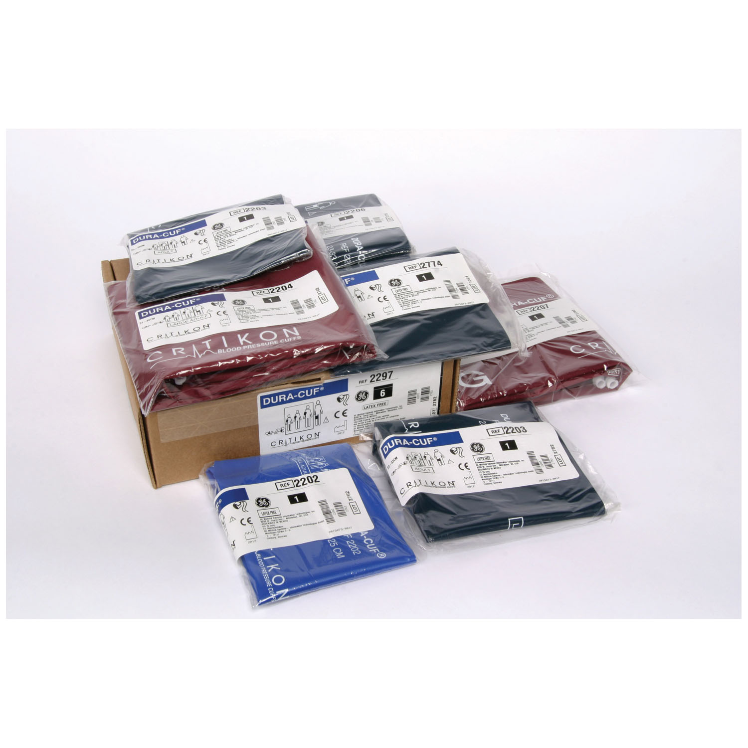 GE MEDICAL CRITIKON DURA-CUF BLOOD PRESSURE CUFFS : 002774 EA     $28.33 Stocked