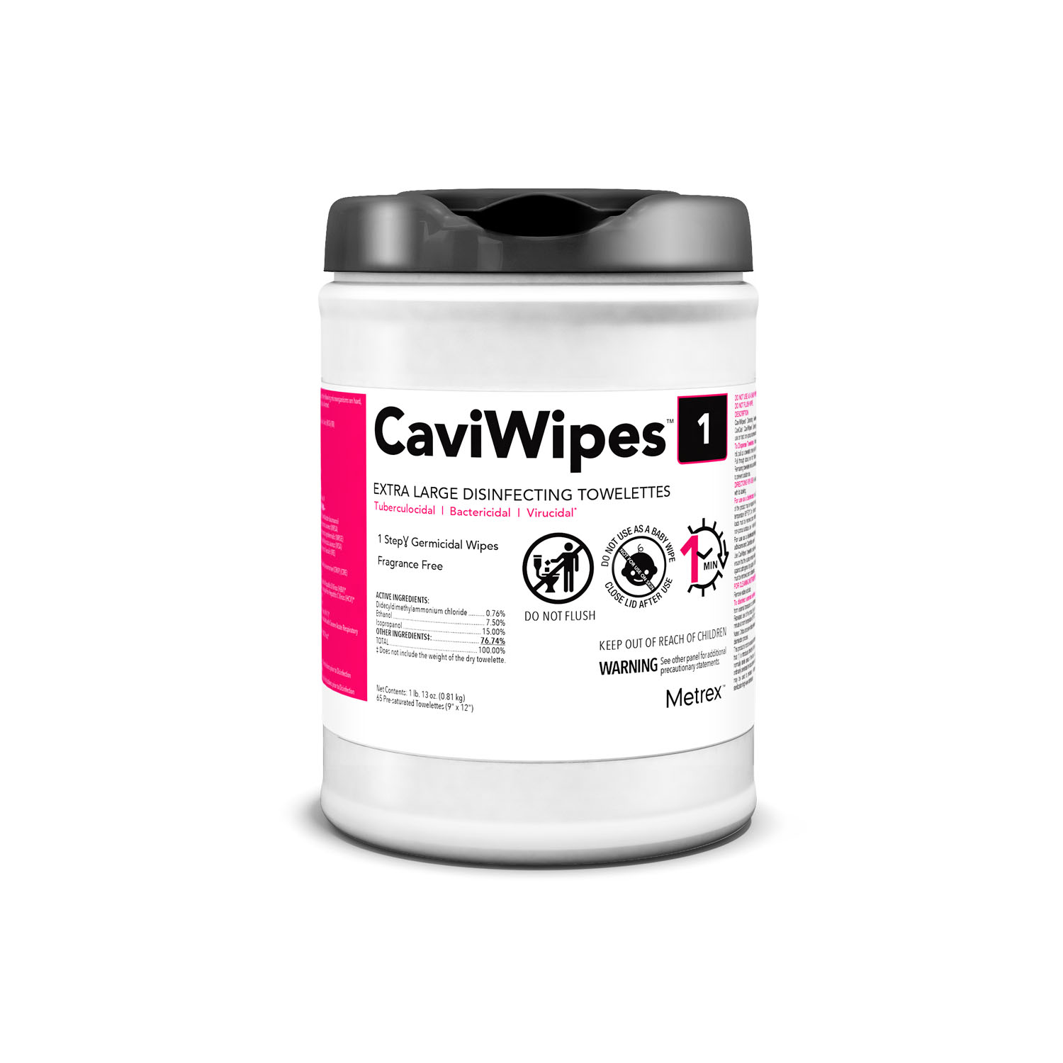 METREX CAVIWIPES1 SURFACE DISINFECTANT : 13-5150 EA   $18.08 Stocked