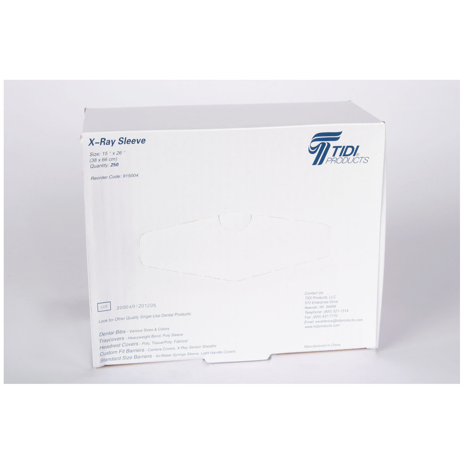 TIDI X-RAY EQUIPMENT SLEEVE : 915004 BX $27.33 Stocked