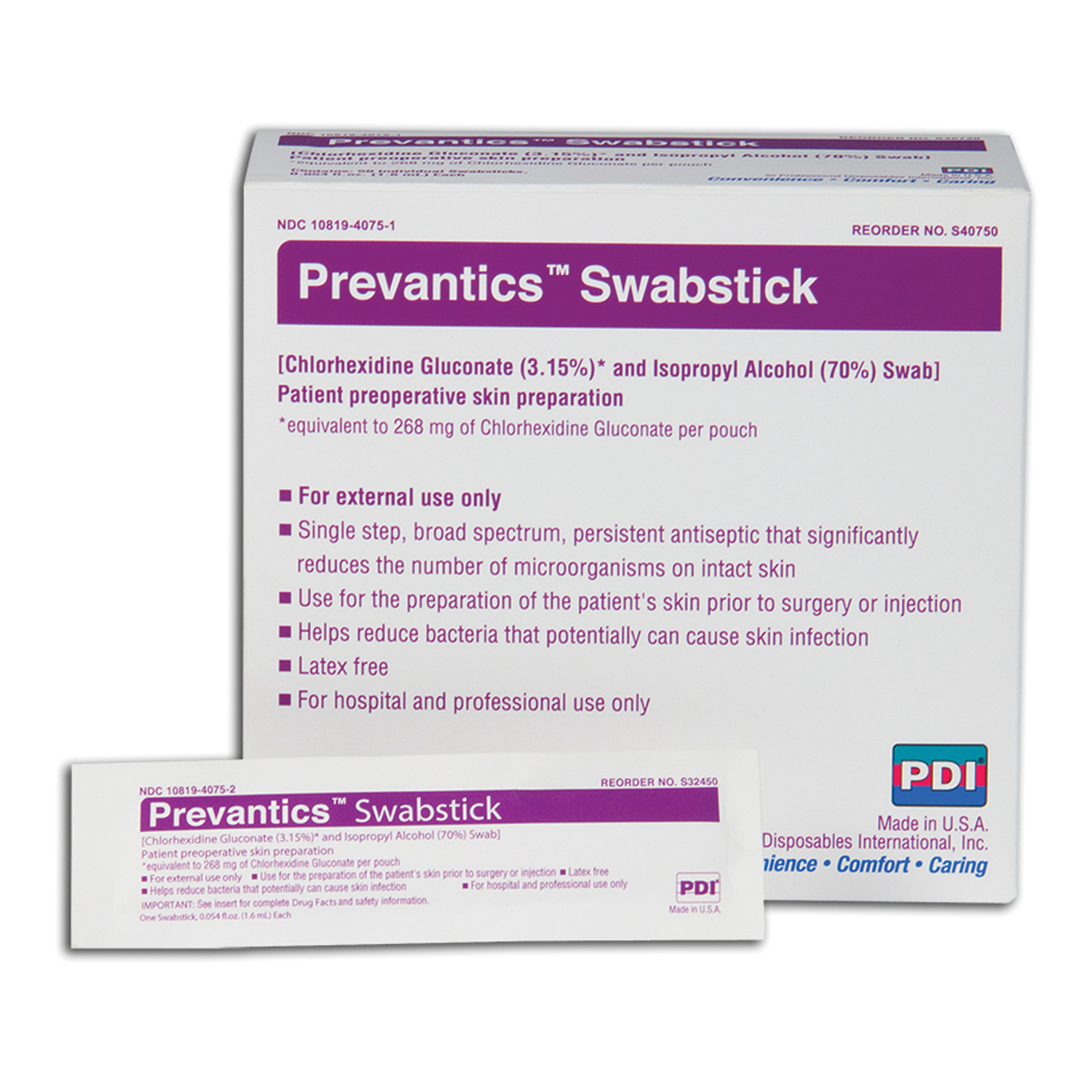 PDI PREVANTICS : S40750 BX   $40.28 Stocked