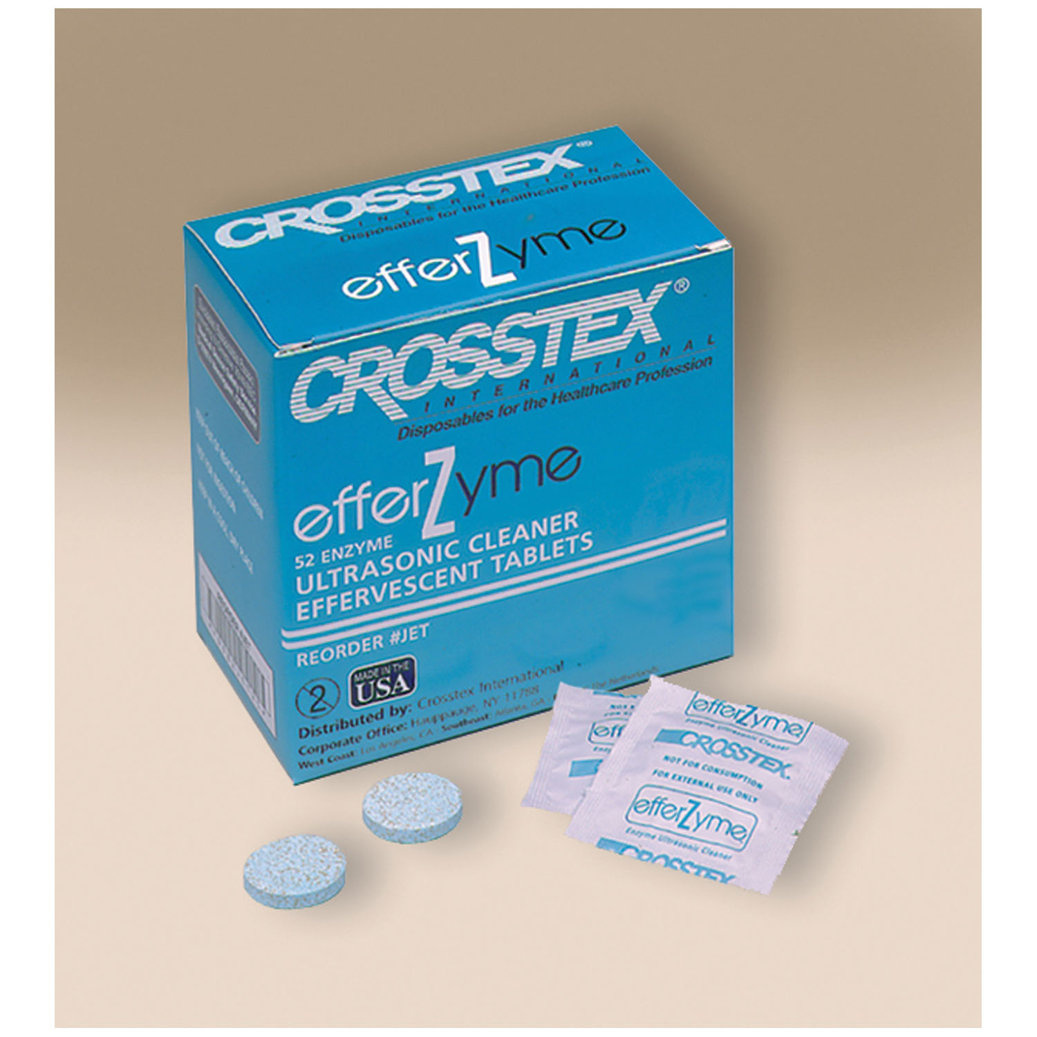 CROSSTEX EFFERZYME EFFERVESCENT CLEANING TABLETS : JET CS    $1200.53 Stocked