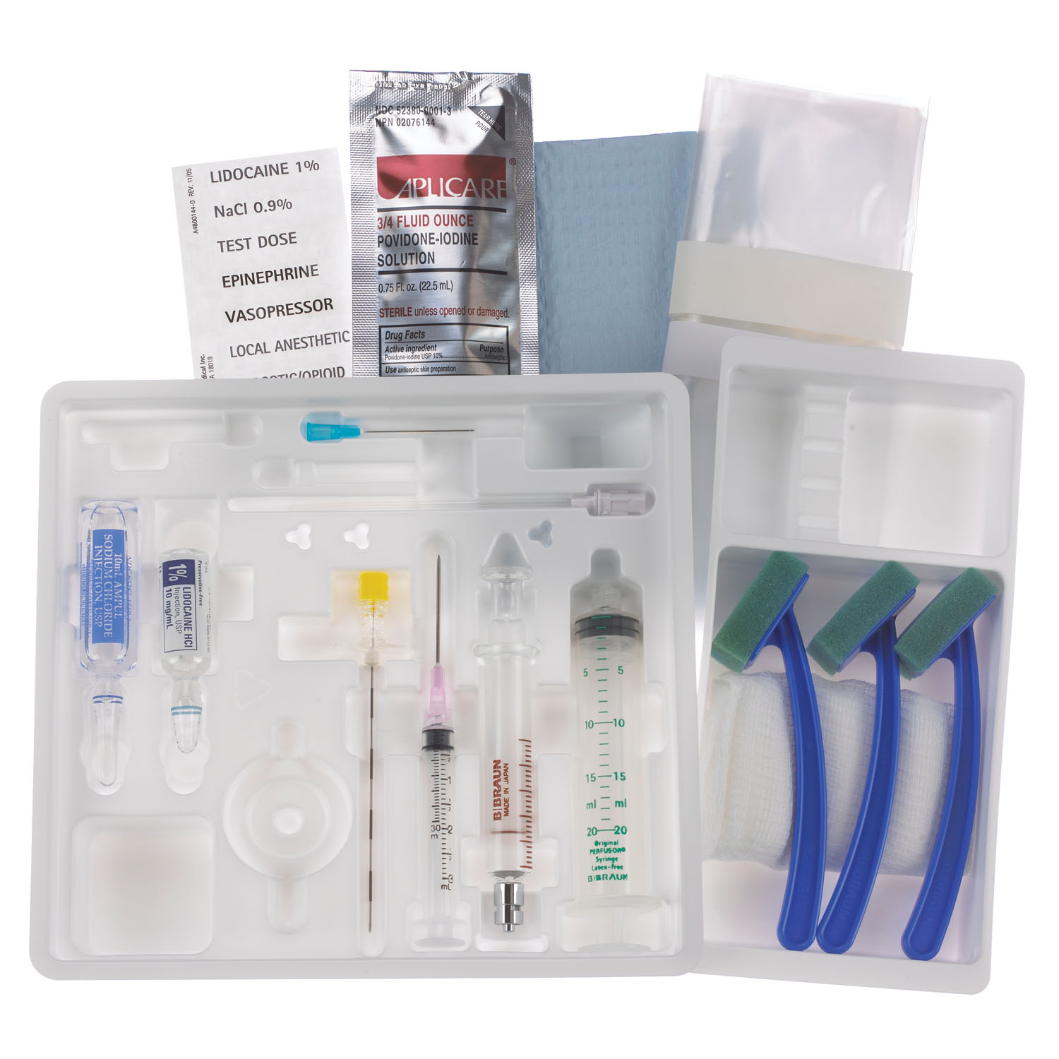 B BRAUN PERIFIX SINGLE DOSE EPIDURAL TRAYS : 332254 EA $36.48 Stocked