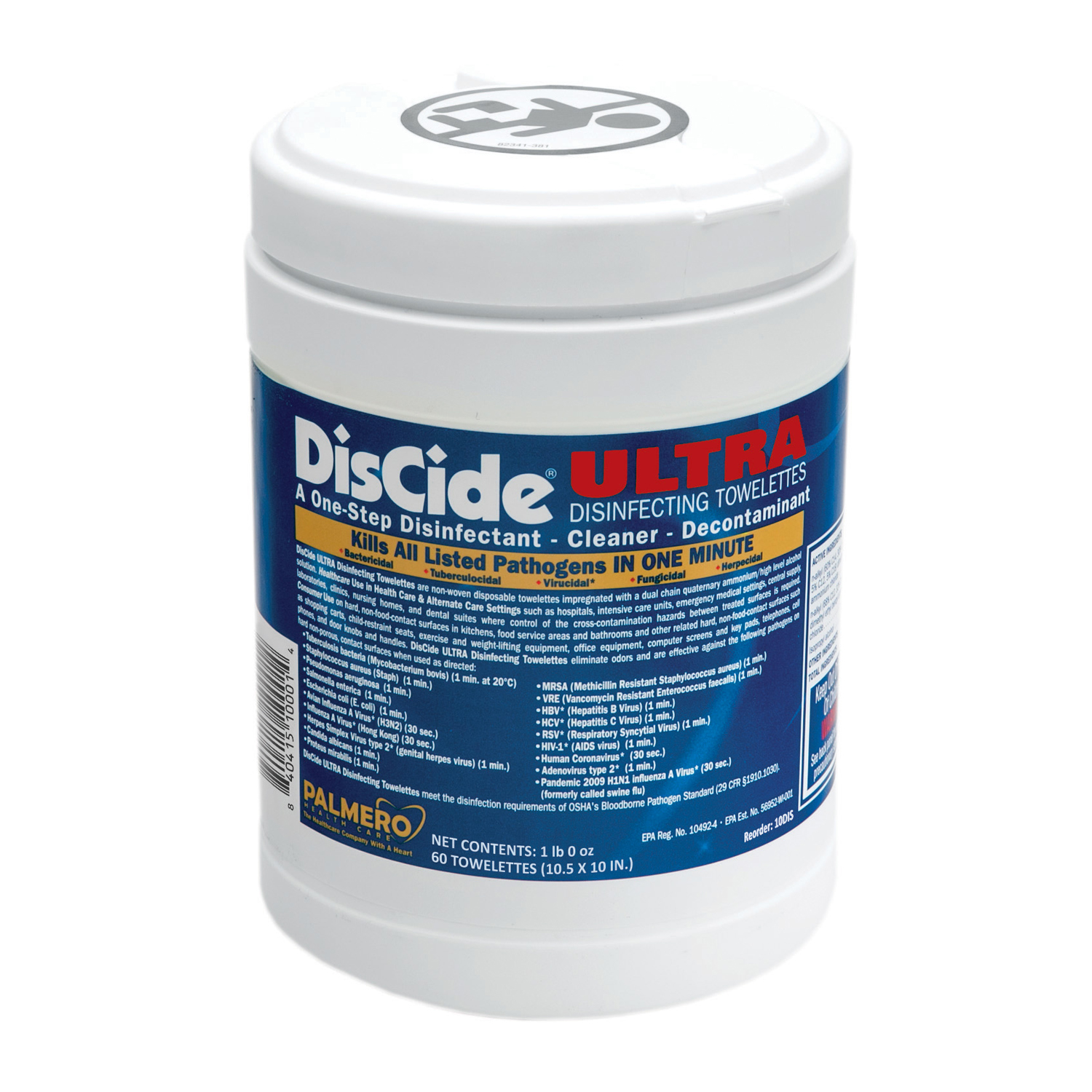 PALMERO DISCIDE ULTRA SURFACE DISINFECTANT : 10DIS CS   $142.51 Stocked