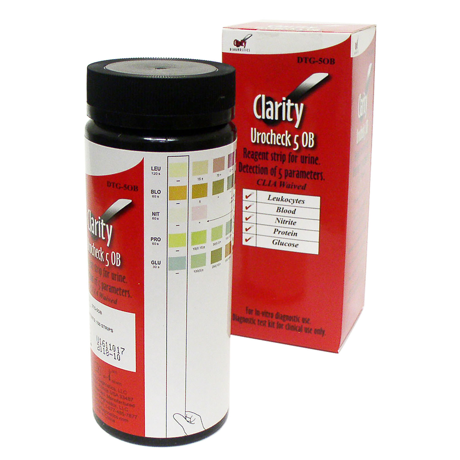 CLARITY DIAGNOSTICS URINALYSIS : DTG-5OB BX     $17.25 Stocked