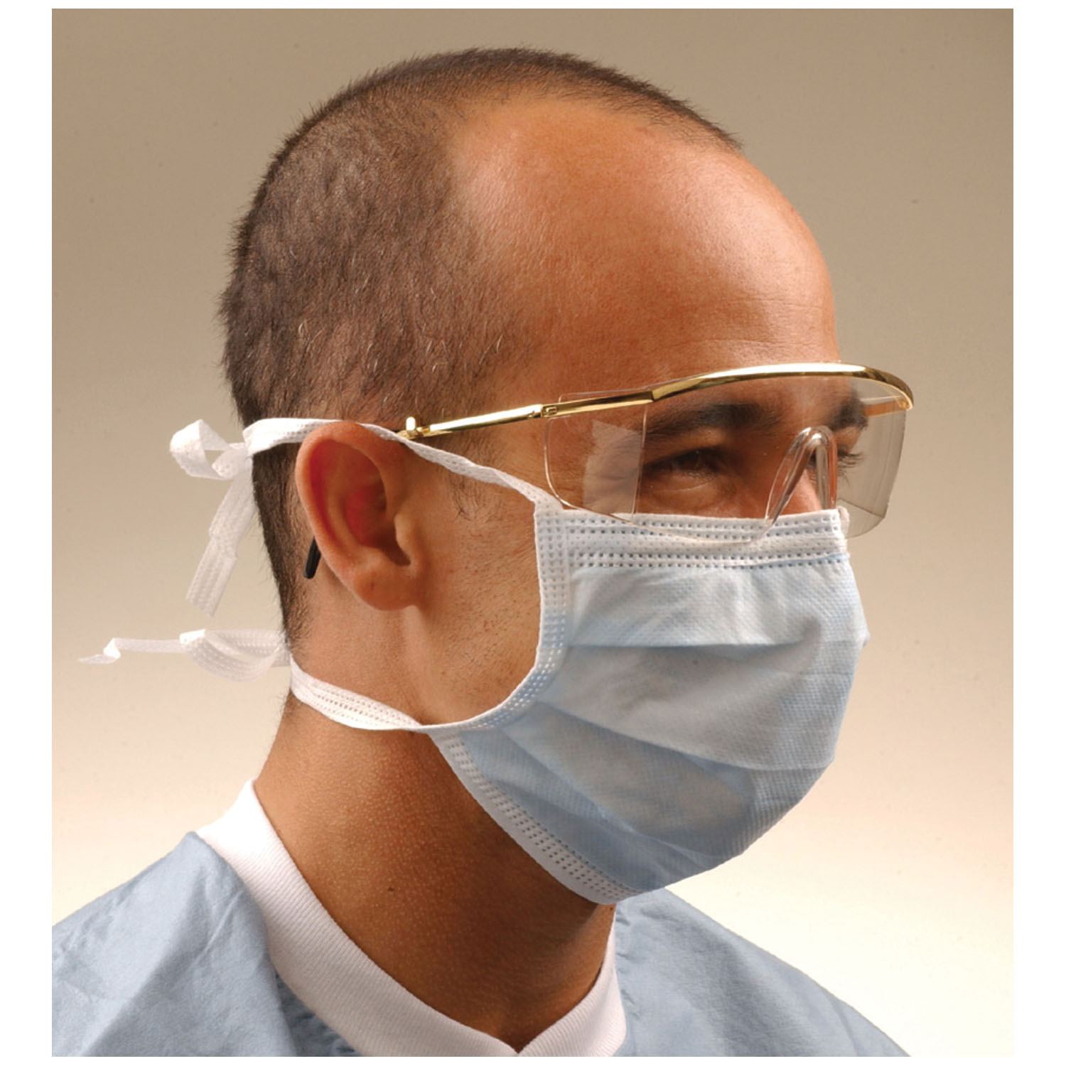 CROSSTEX SURGICAL MASK WITH TIE-ON LACES : GCS BX $21.75 Stocked