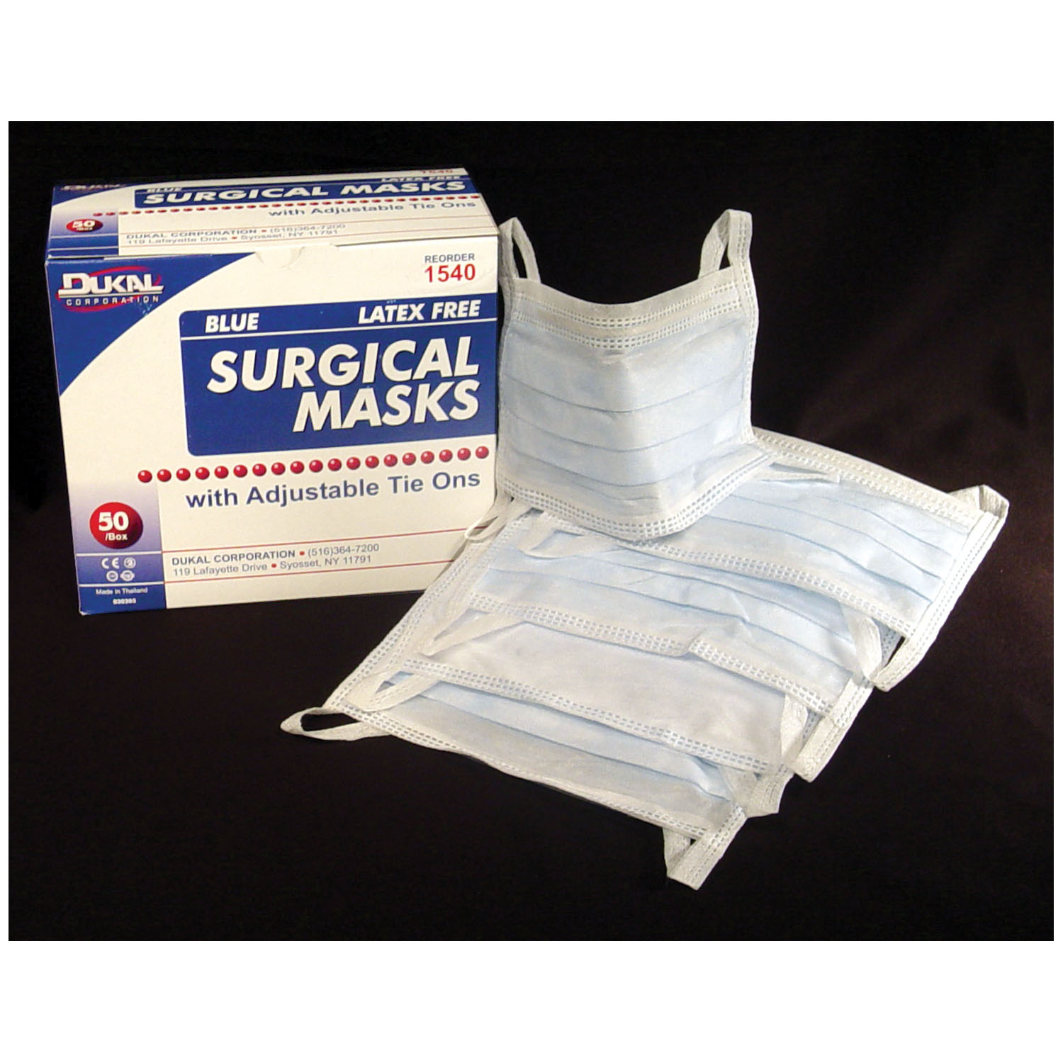 DUKAL SURGICAL FACE MASKS : 1540 BX              $11.04 Stocked