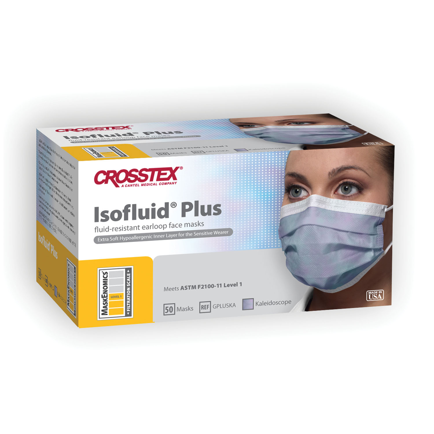 CROSSTEX ISOFLUID PLUS EARLOOP MASK : GPLUSKA CTN   $116.04 Stocked