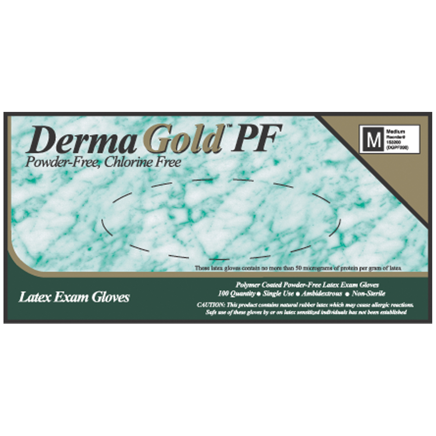 INNOVATIVE DERMAGOLD PF NON-CHLORINATED POWDER-FREE LATEX EXAM GLOVES : 153100 CS                   $62.85 Stocked