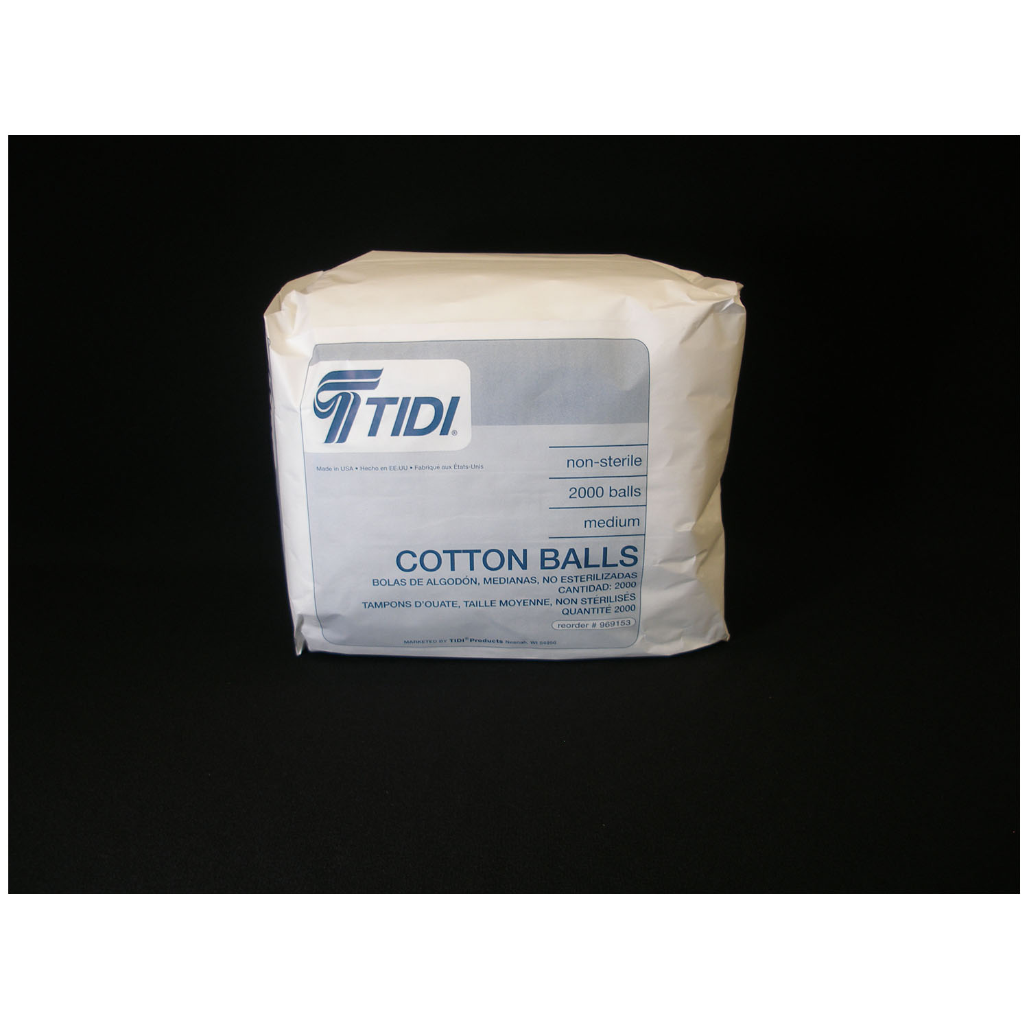 TIDI COTTON BALLS : 969153 CS $28.11 Stocked