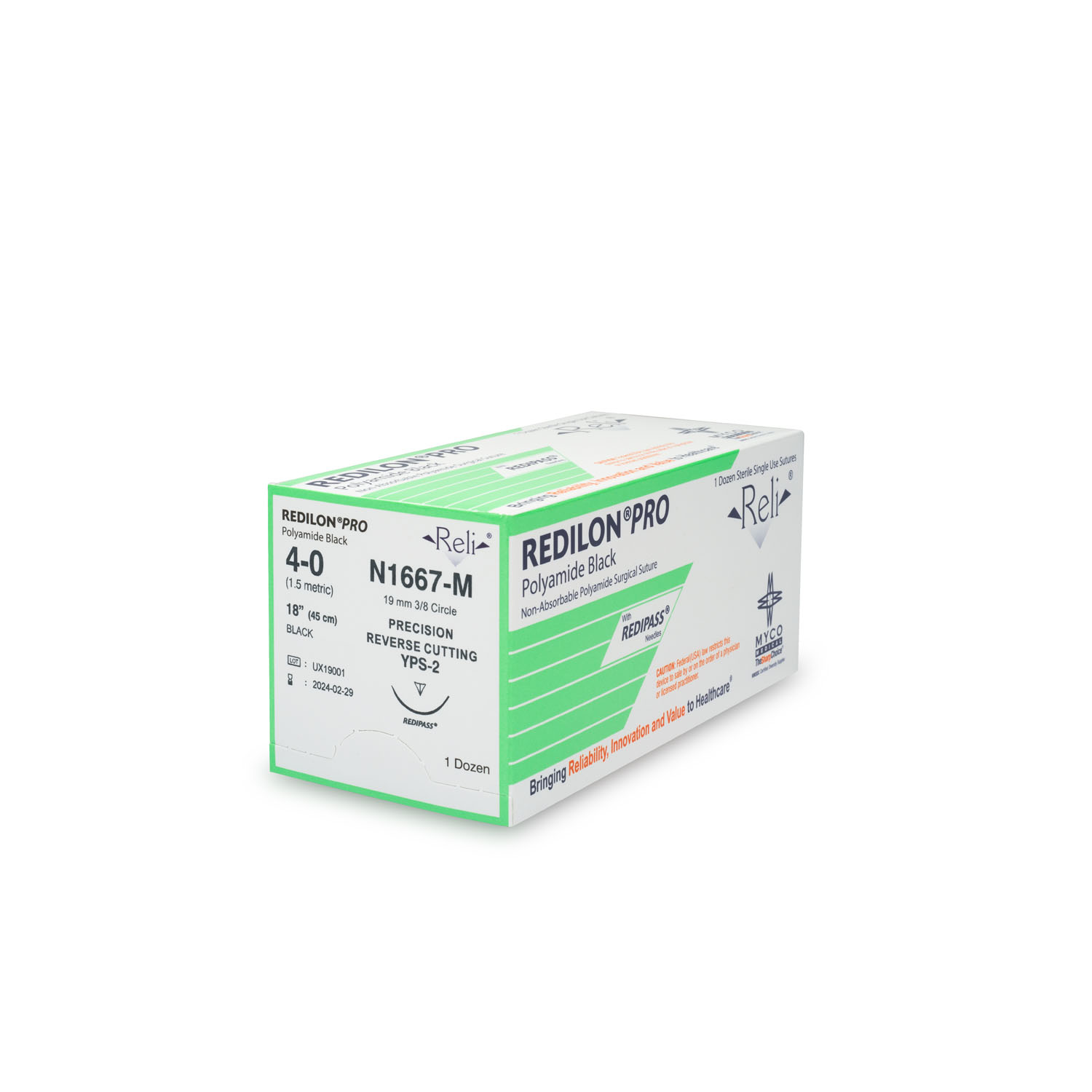 MYCO RELI® PRO SUTURE : N1667-M BX