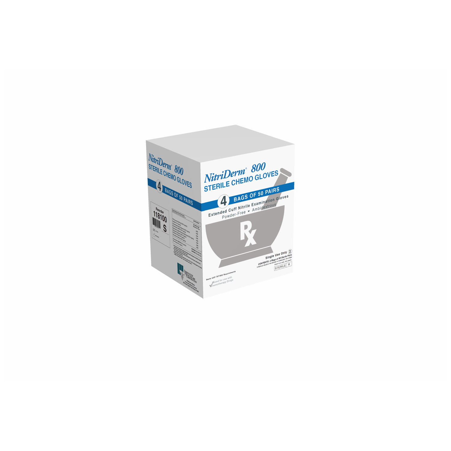 INNOVATIVE NITRIDERM 800 NITRILE EXAM GLOVES : 118100 CS          $105.06 Stocked
