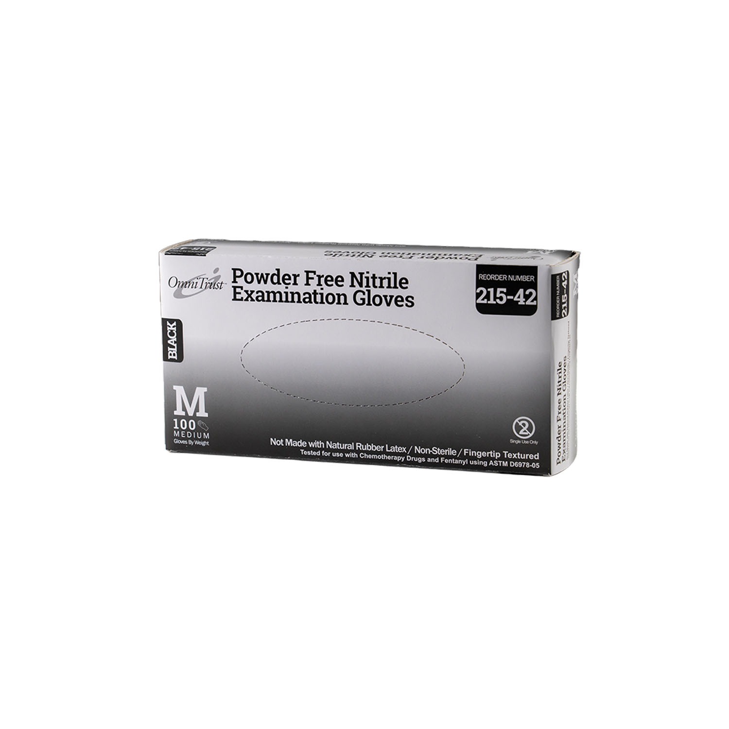 OMNI INTERNATIONAL OMNITRUST NITRILE POWDER FREE EXAMINATION GLOVE : 215-42 CS $52.49 Stocked