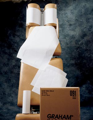 GRAHAM MEDICAL CHIROPRACTIC QUALITY HEADREST PAPERS : 091 EA $45.04 Stocked