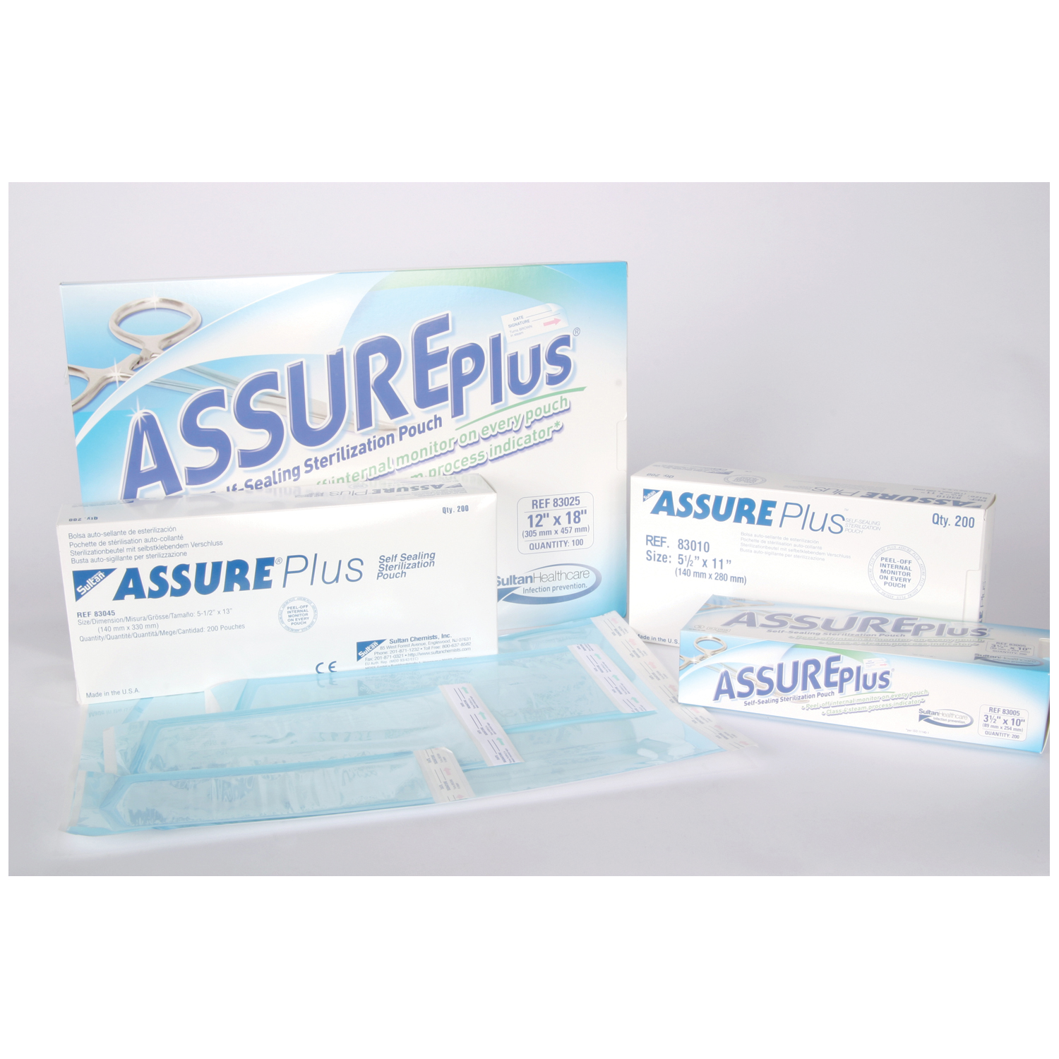 SULTAN ASSURE PLUS STERILIZATION POUCHES : 83010 CS $35.55 Stocked