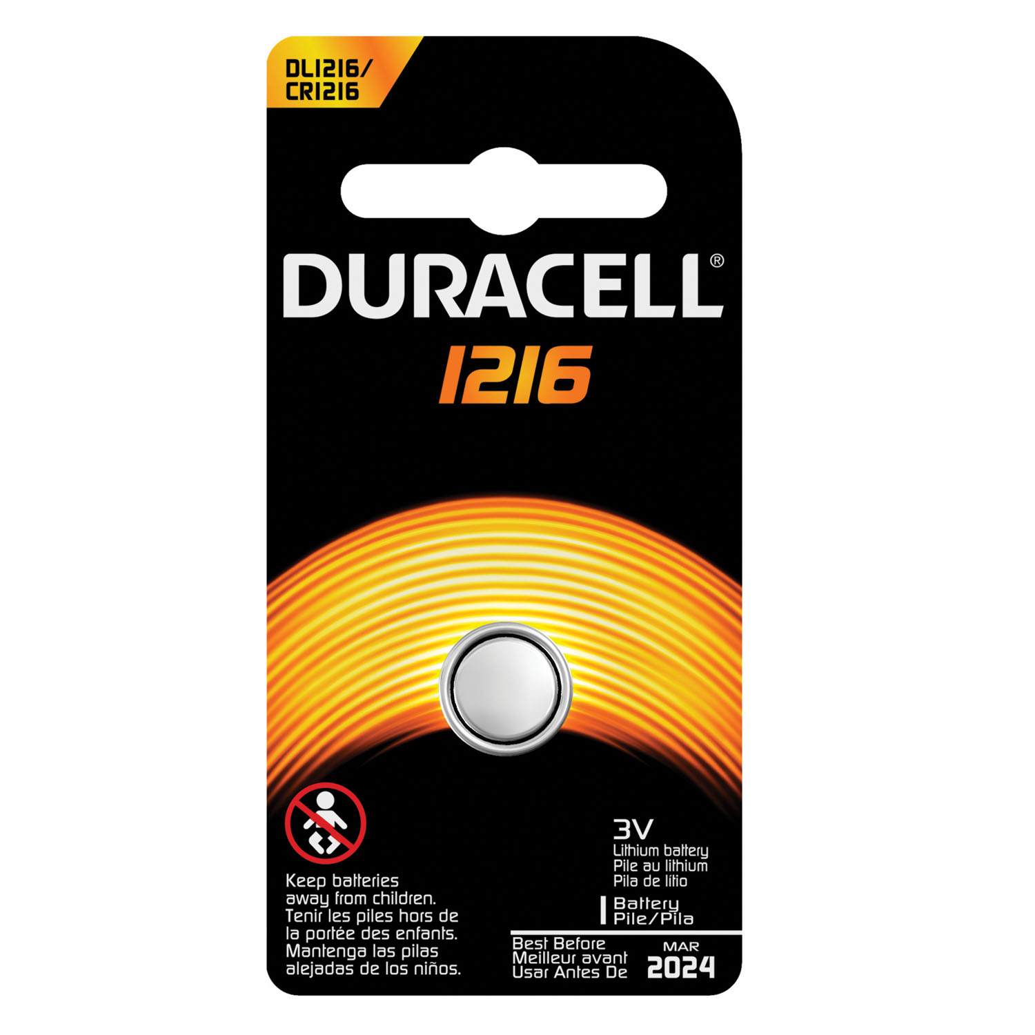 DURACELL ELECTRONIC WATCH BATTERY : DL1216BPK EA                                                                                                                                  $22.84 Stocked