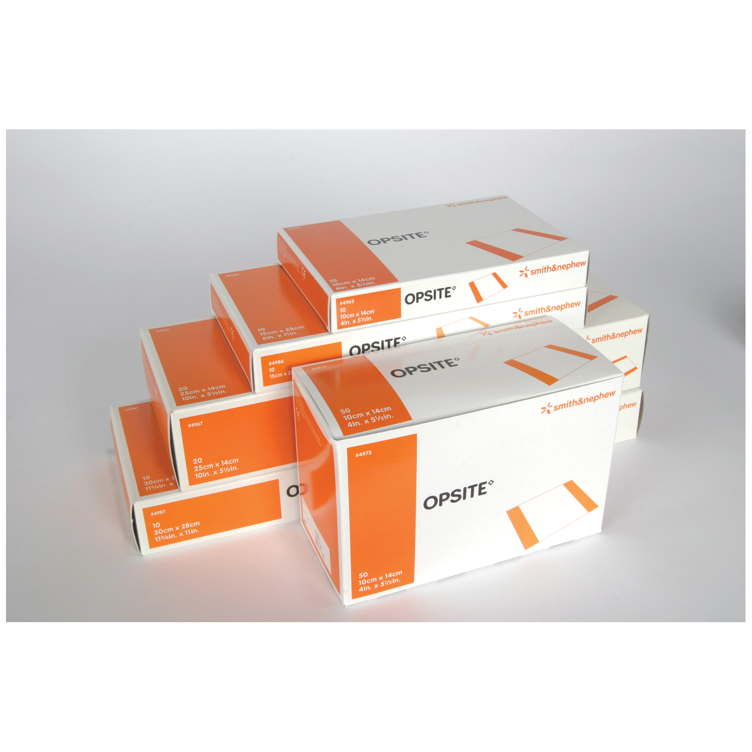 SMITH & NEPHEW OPSITE TRANSPARENT ADHESIVE FILM DRESSINGS : 4967 CS     $561.43 Stocked