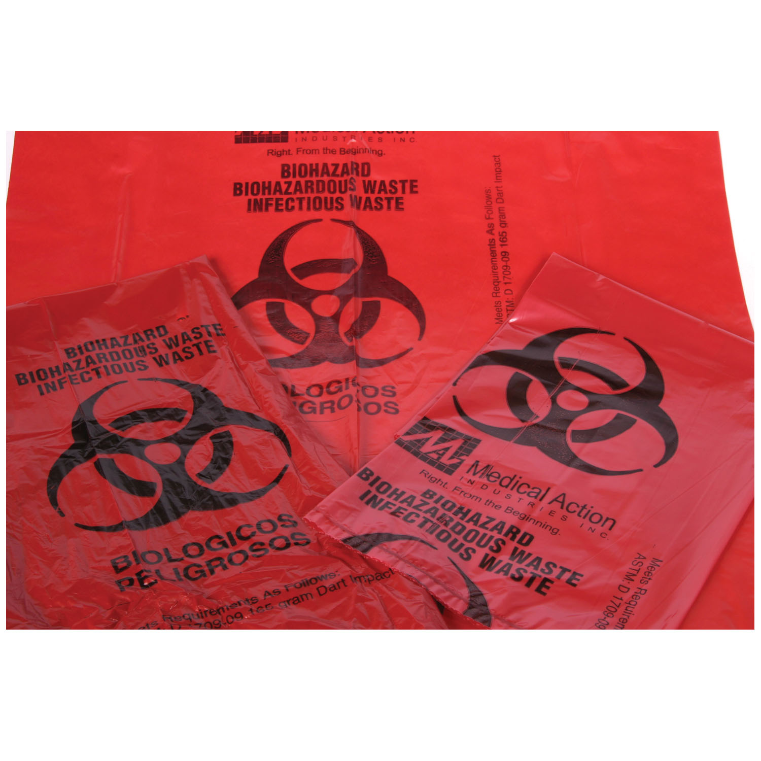 MEDEGEN BIOHAZARDOUS WASTE BAGS : 116BX CS     $61.80 Stocked