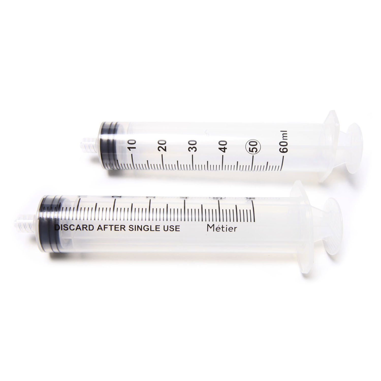 METIER MEDICAL STANDARD SYRINGE - LUER LOCK : DSLL60 CS $150.83 Stocked
