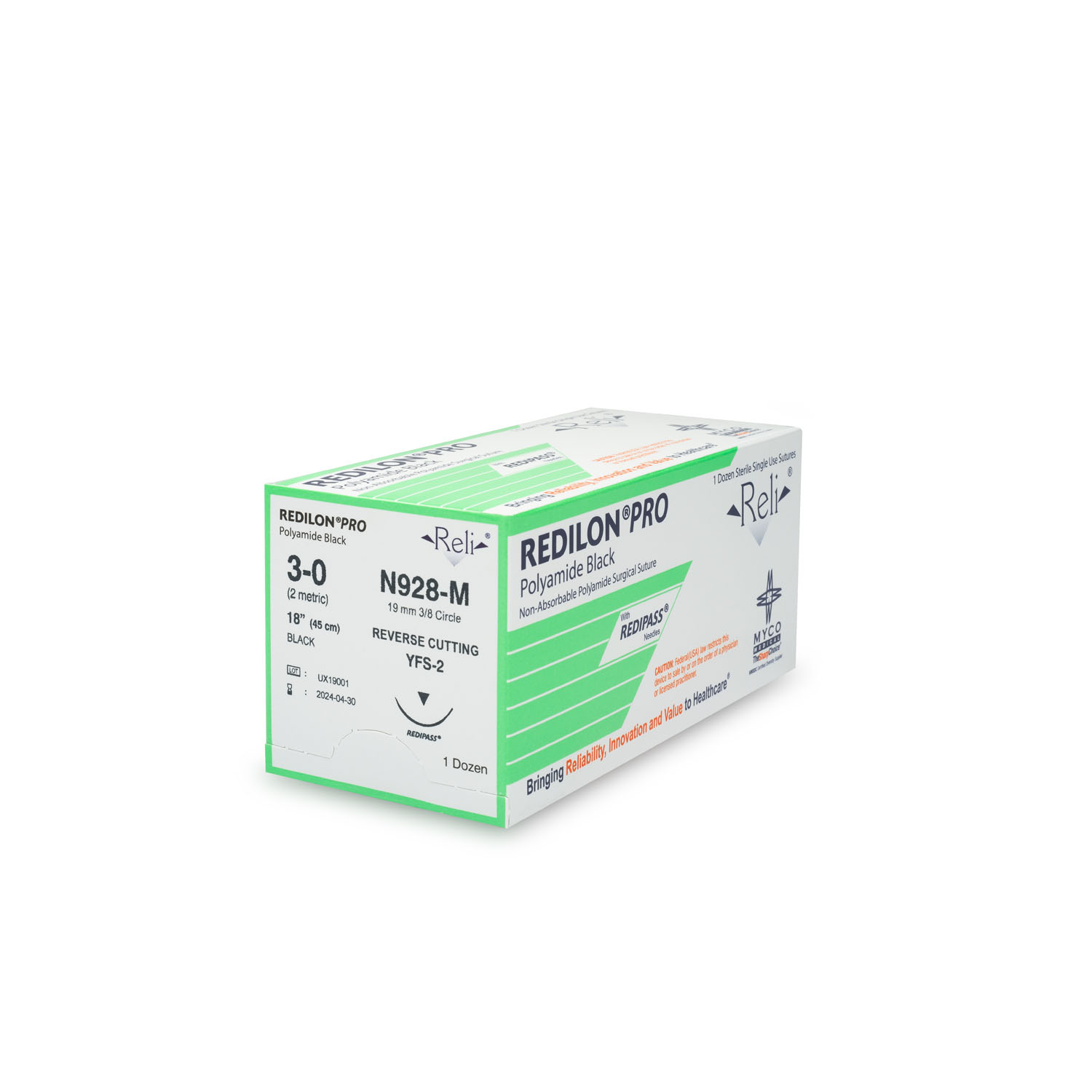 MYCO RELI PRO SUTURE : N928-M BX          $42.96 Stocked