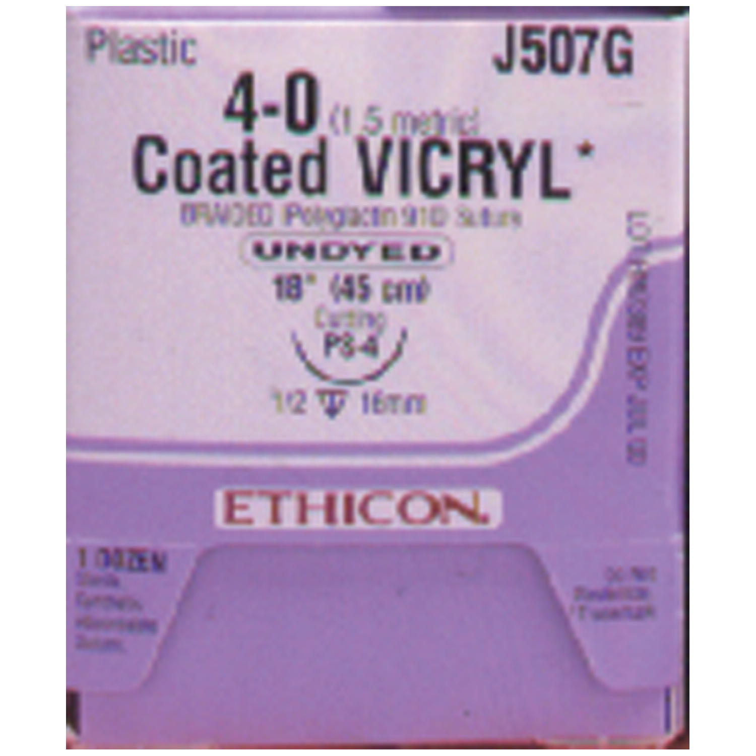 ETHICON VICRYL (POLYGLACTIN 910) SUTURES : J507G BX                                                                                                                                                                                                            