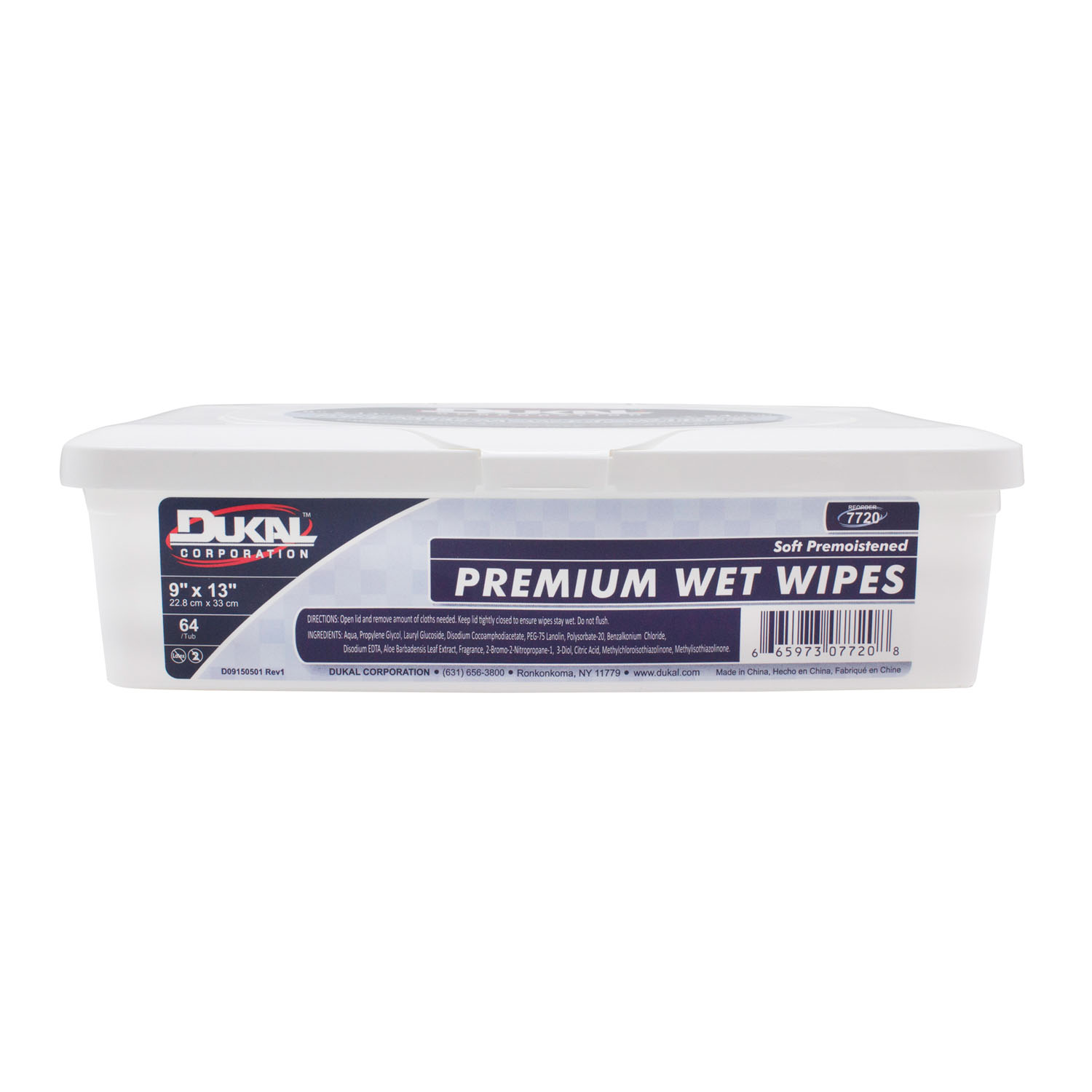 DUKAL WET WIPES : 7720 CS                                                      $47.70 Stocked