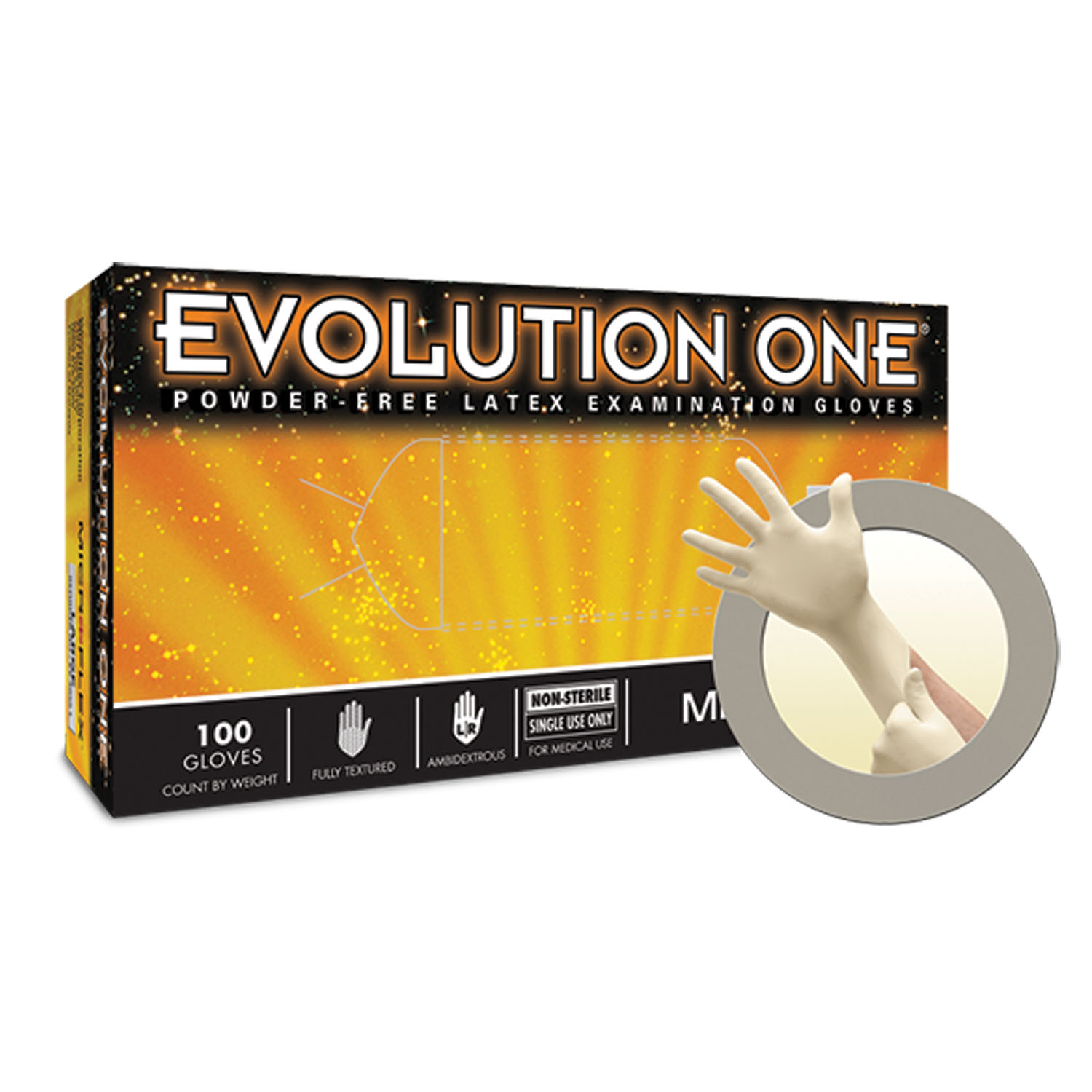 ANSELL MICROFLEX EVOLUTION ONE POWDER-FREE LATEX EXAM GLOVES : EV-2050-XS CS                                                $117.76 Stocked