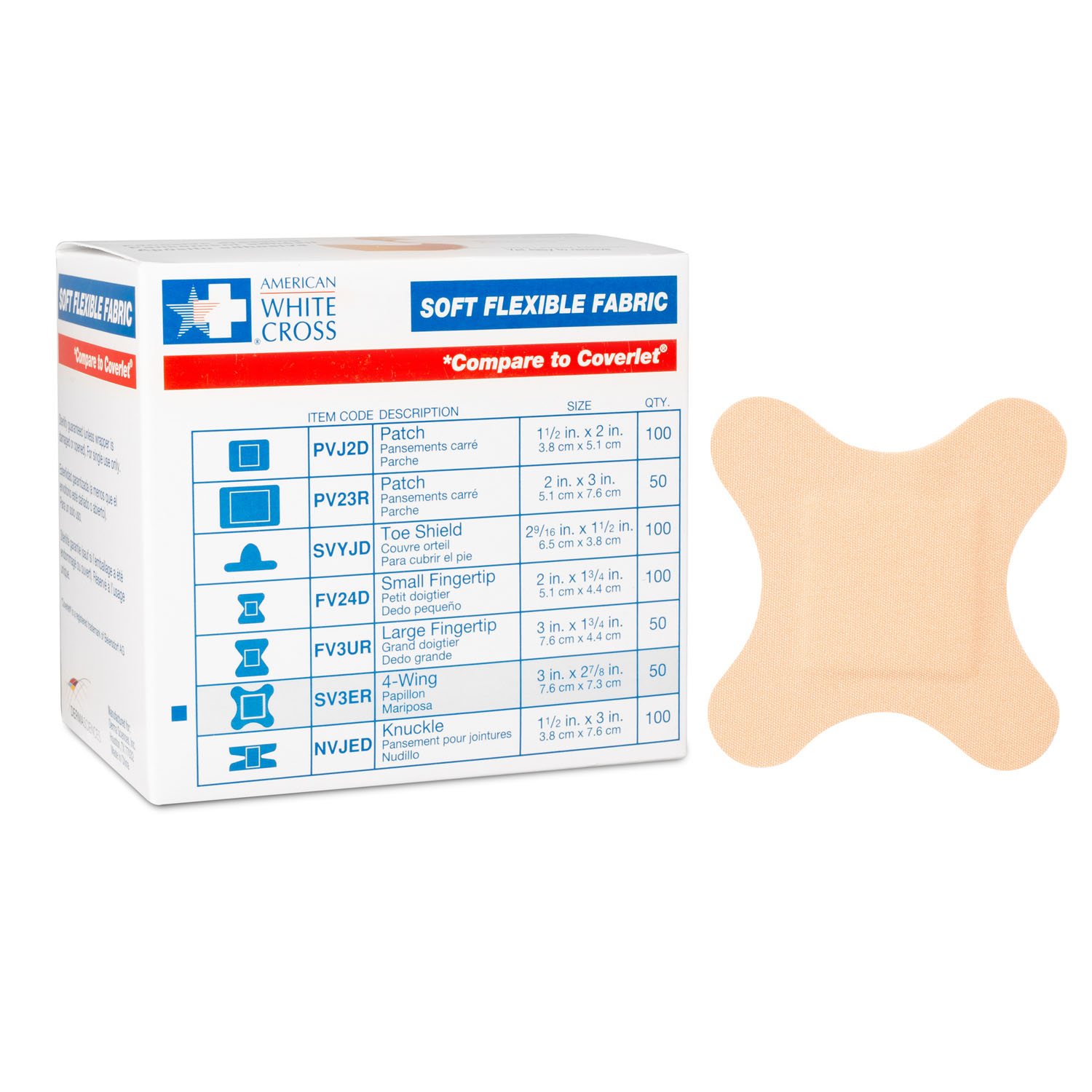 DUKAL SOFT FLEXIBLE FABRIC BANDAGES : SV3ER CS                                                                                                                                                                                                                 